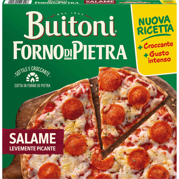 Pizza Salame Picante Forno Di Pietra