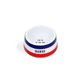 Comedouro e Bebedouro Stripes3 Vermelho e Azul Dashi