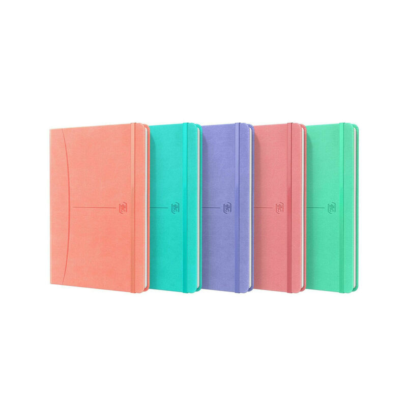 Caderno Cosido Signature A5 Pautado Pastel Oxford