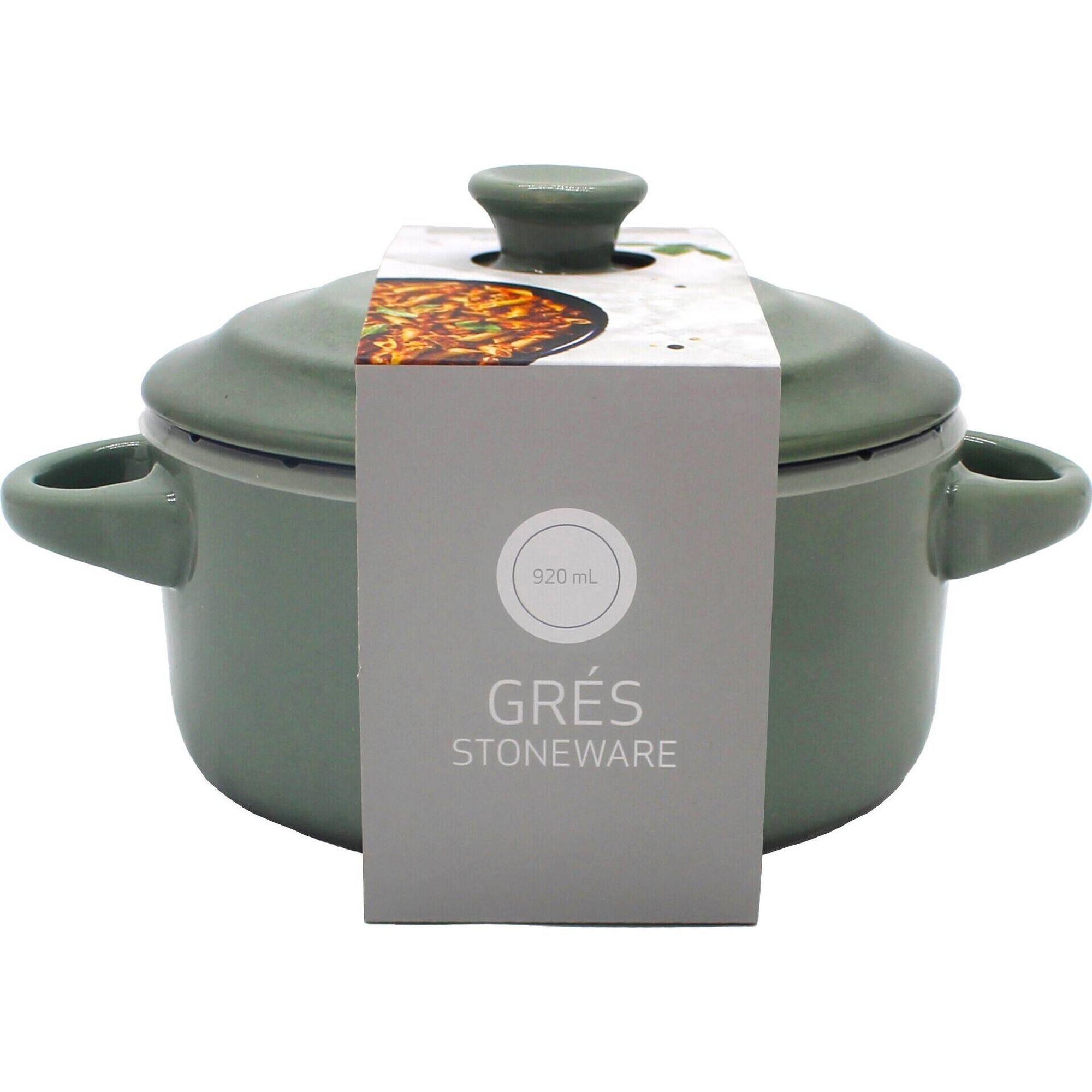 Caçarola Média para Forno Grés 920ml Verde