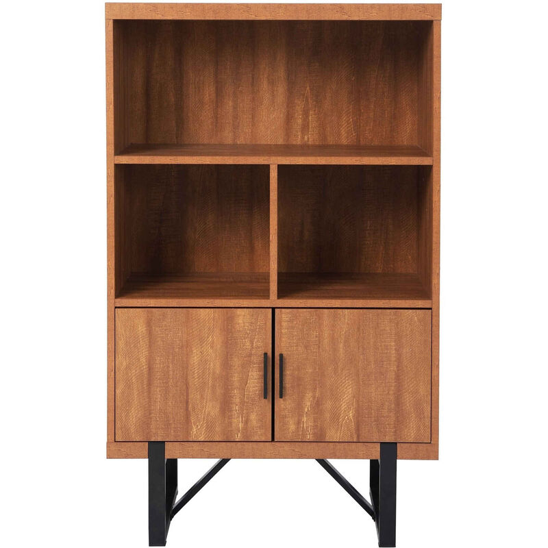 Estante 2 Prateleiras/Portas Nordic 40x80x30 cm Kasa