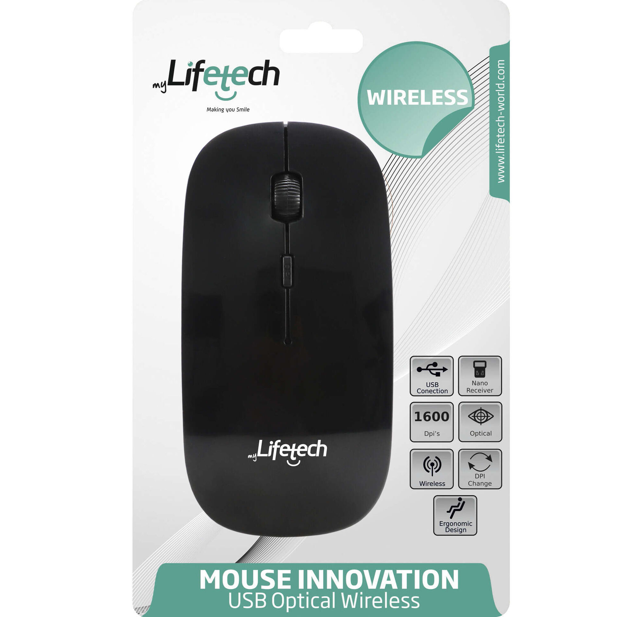 Rato sem Fios Ergonómico