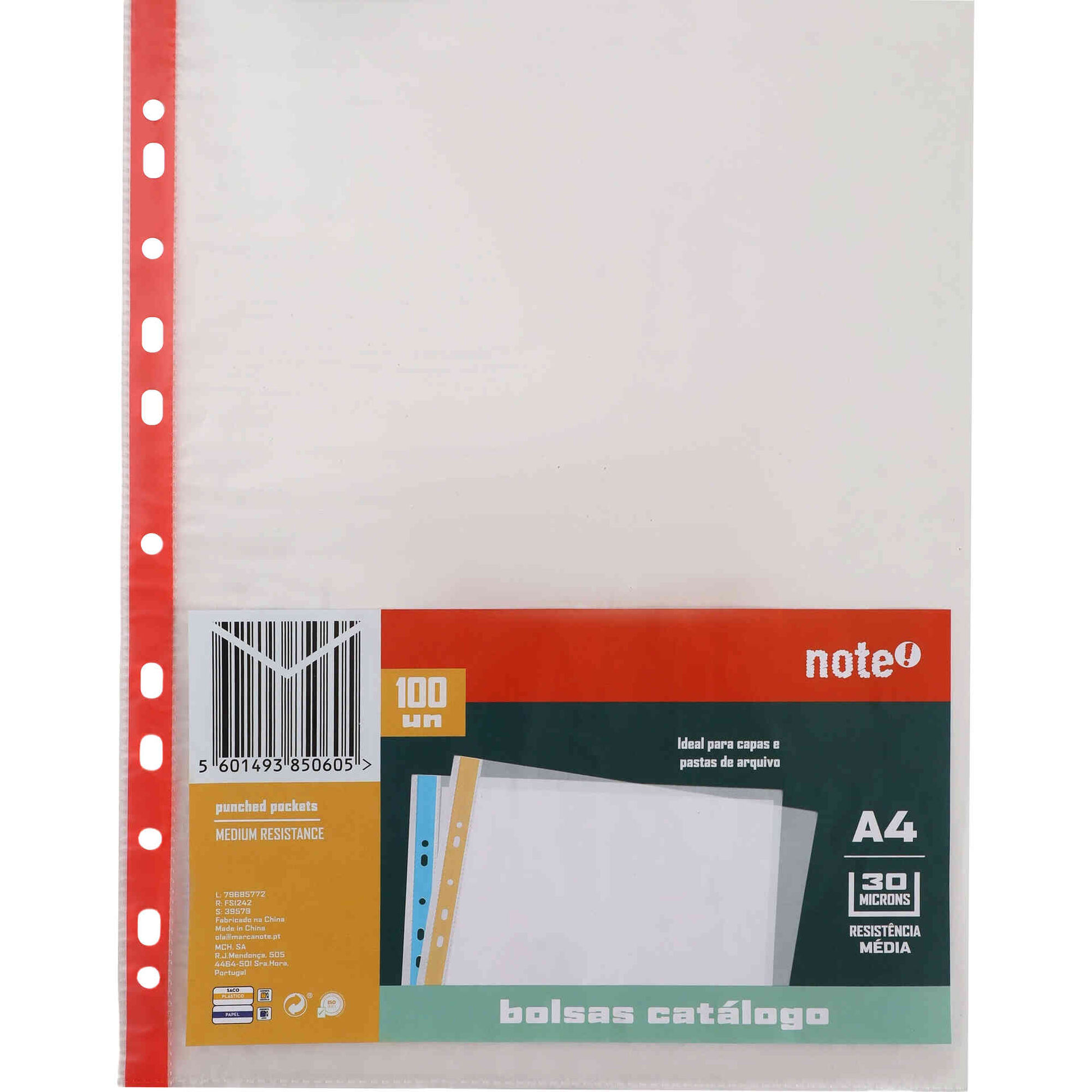 Conjunto 100 Bolsas Cat&aacute;logo A4 Color Note!