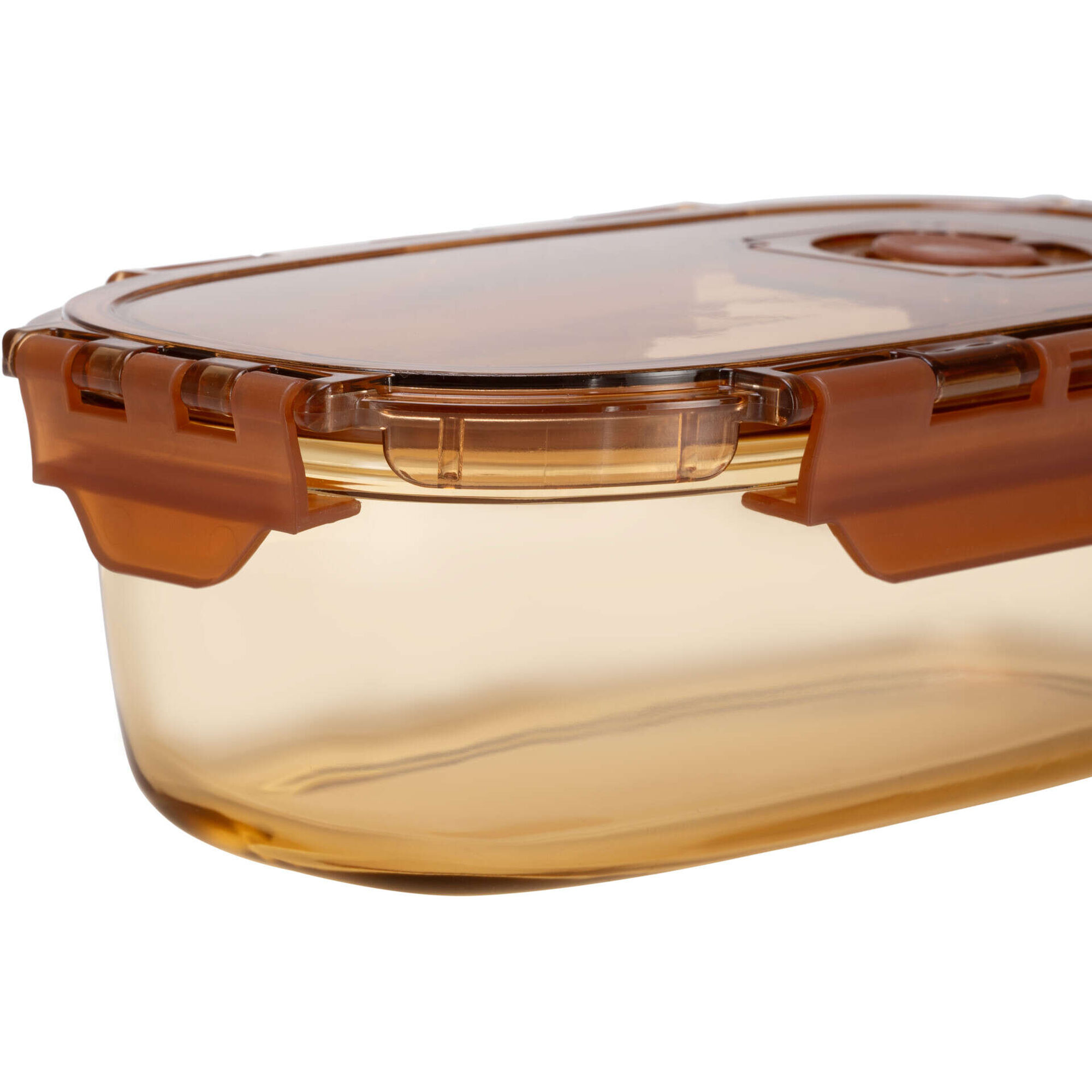 Caixa Hermética 750ml Vidro Ambar