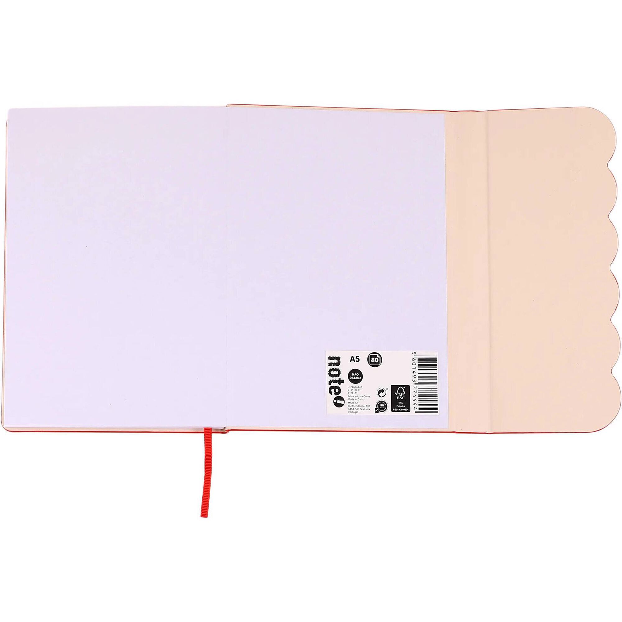 Agenda A5 N&atilde;o Datada Wave (v&aacute;rias cores)