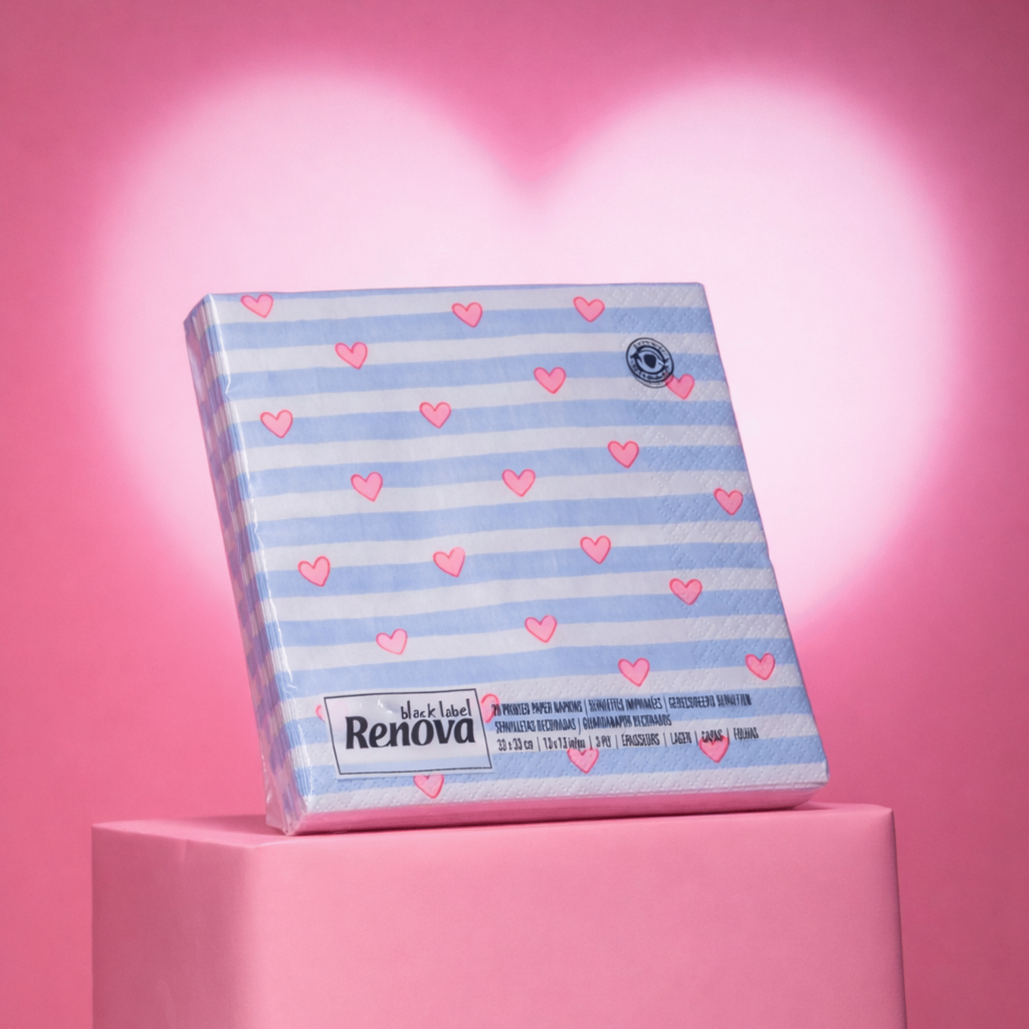 Guardanapos 3 Folhas Black Label Decorado Renova