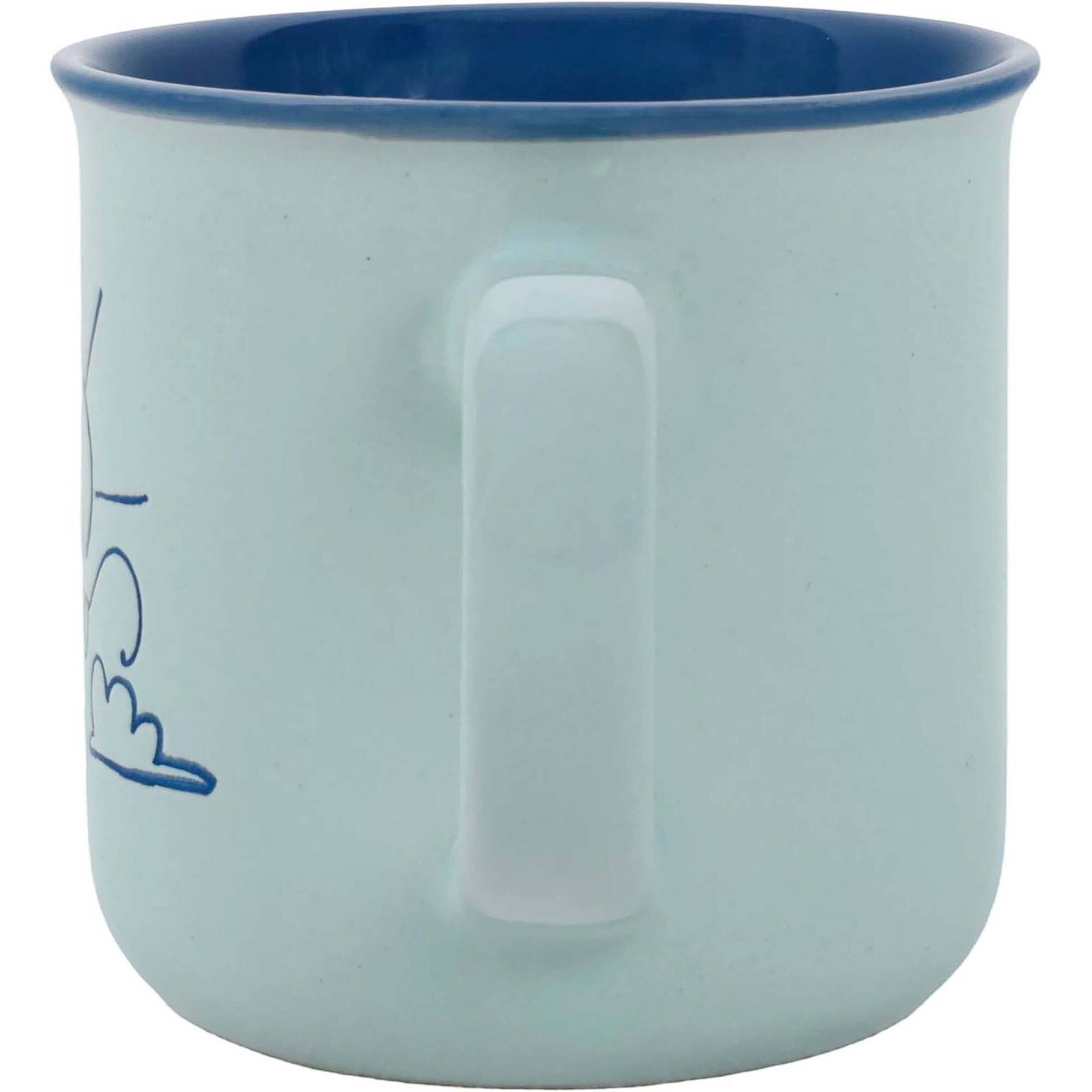 Caneca 330ml Azul Interior Colorido Kasa