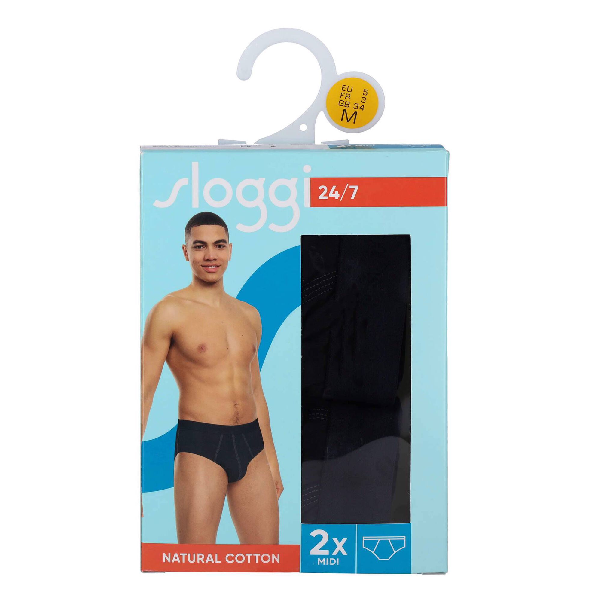 Conjunto 2 Slips Preto Homem