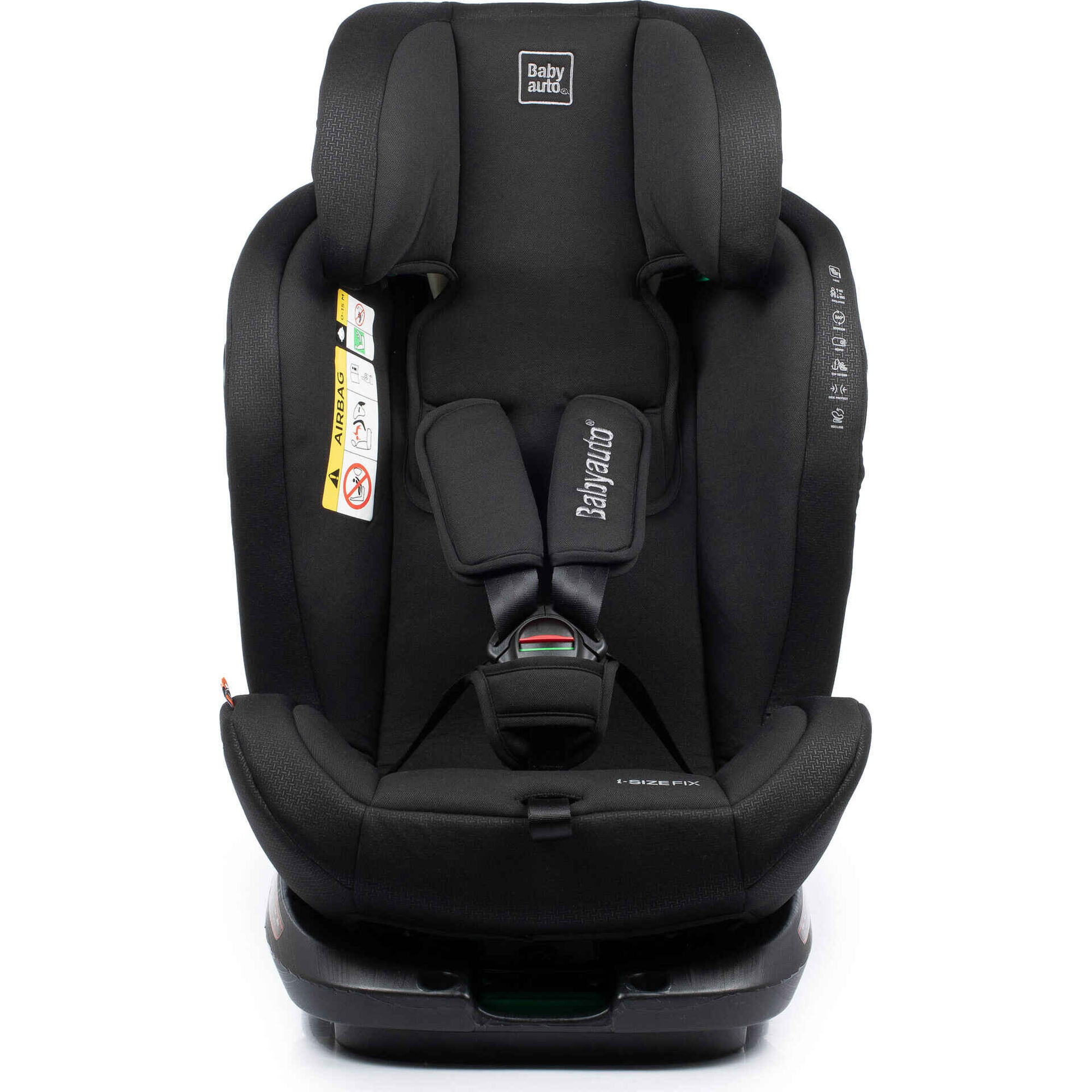 Cadeira Auto I-Size 40-150cm Isofix Rotativa Torna Fix Preto