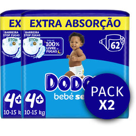 Fraldas Bebé Seco Extra 10-15kg T4+