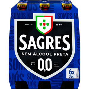 Cerveja sem Álcool Preta Sagres