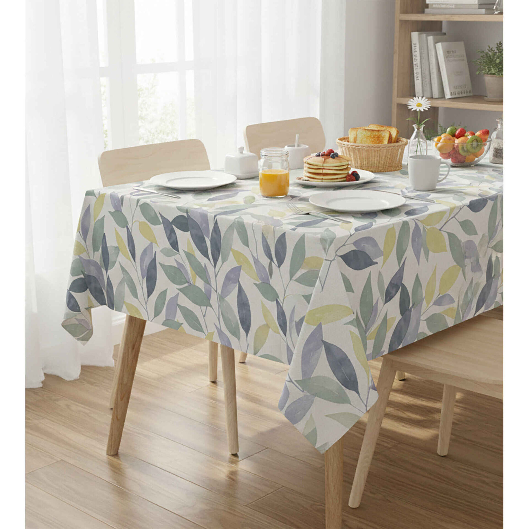 Toalha Mesa PVC Folhas Kasa