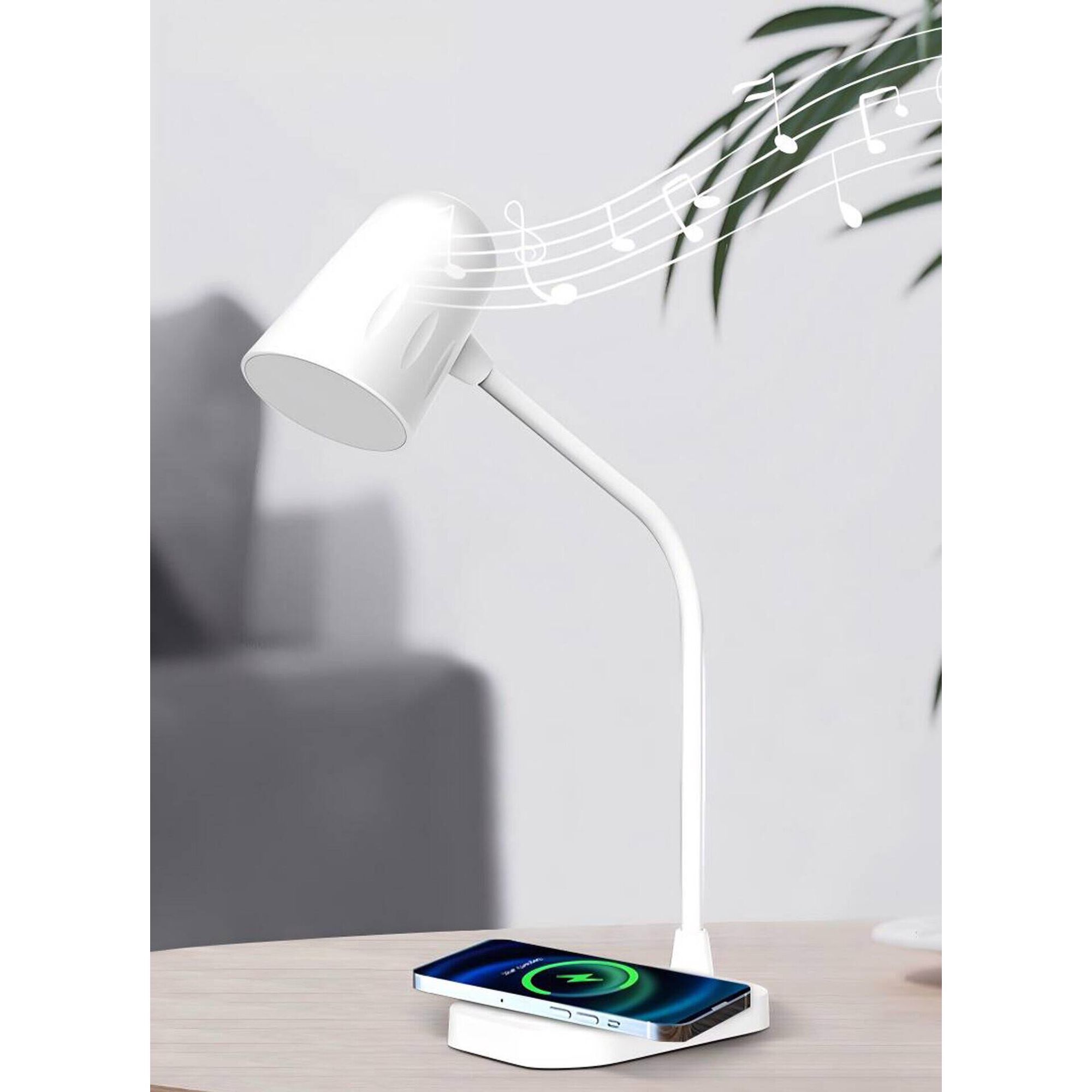 Candeeiro Multifun&ccedil;&otilde;es 12,5x8x40cm Branco Kasa