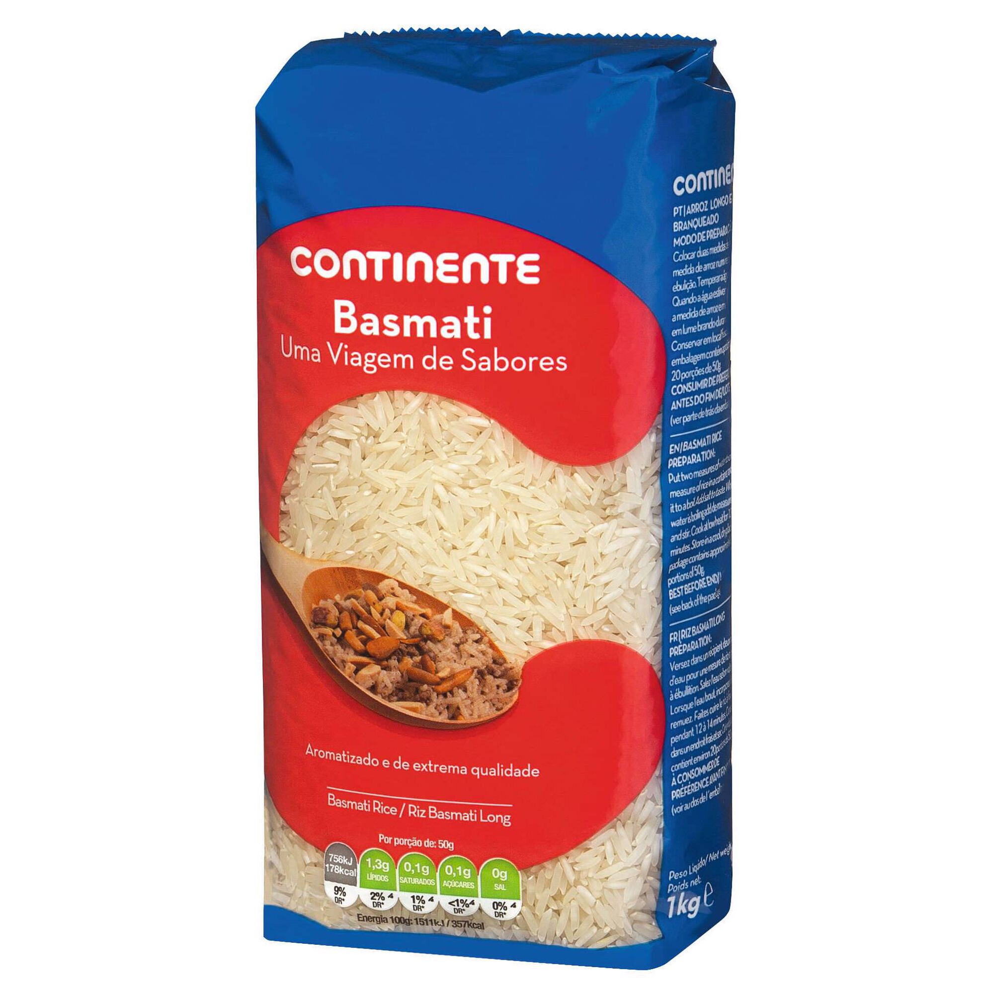 Arroz Basmati emb. 1 kg Continente Continente