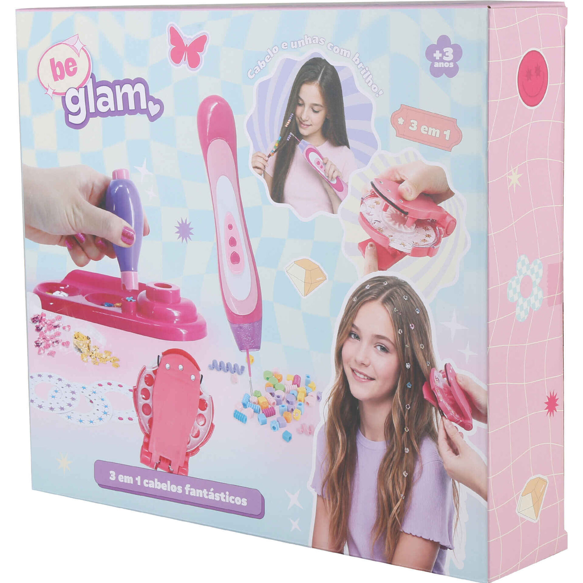 Zoko Be Glam - 3 em 1 Cabelos Fant&aacute;sticos