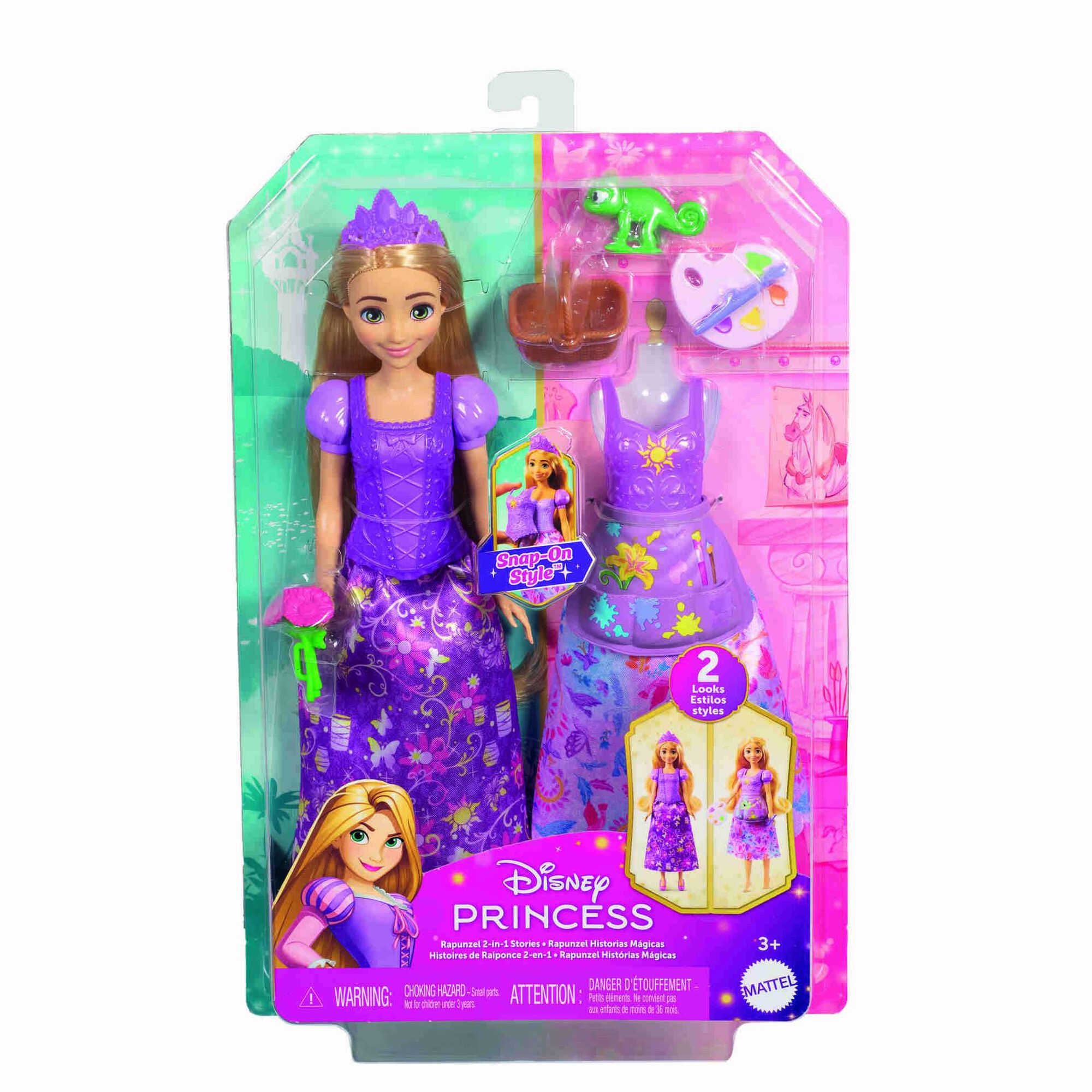 Boneca Princesa -  Rapunzel 2 em 1