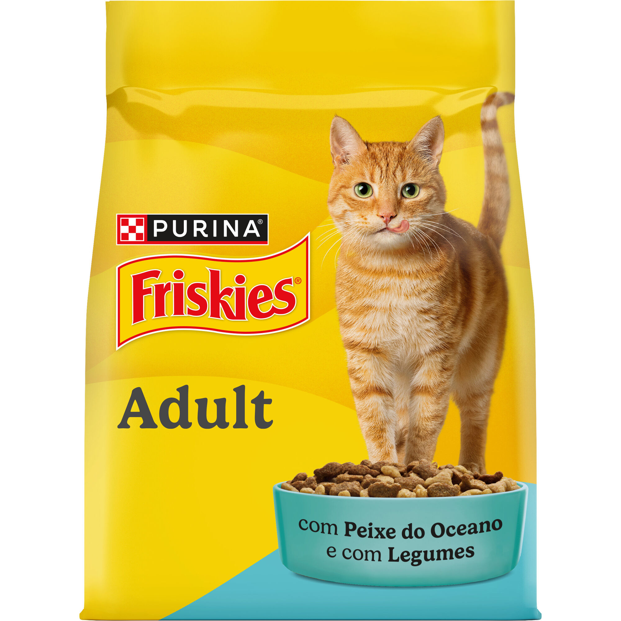 Ra&ccedil;&atilde;o para Gato Adulto Peixe e Legumes Purina Friskies