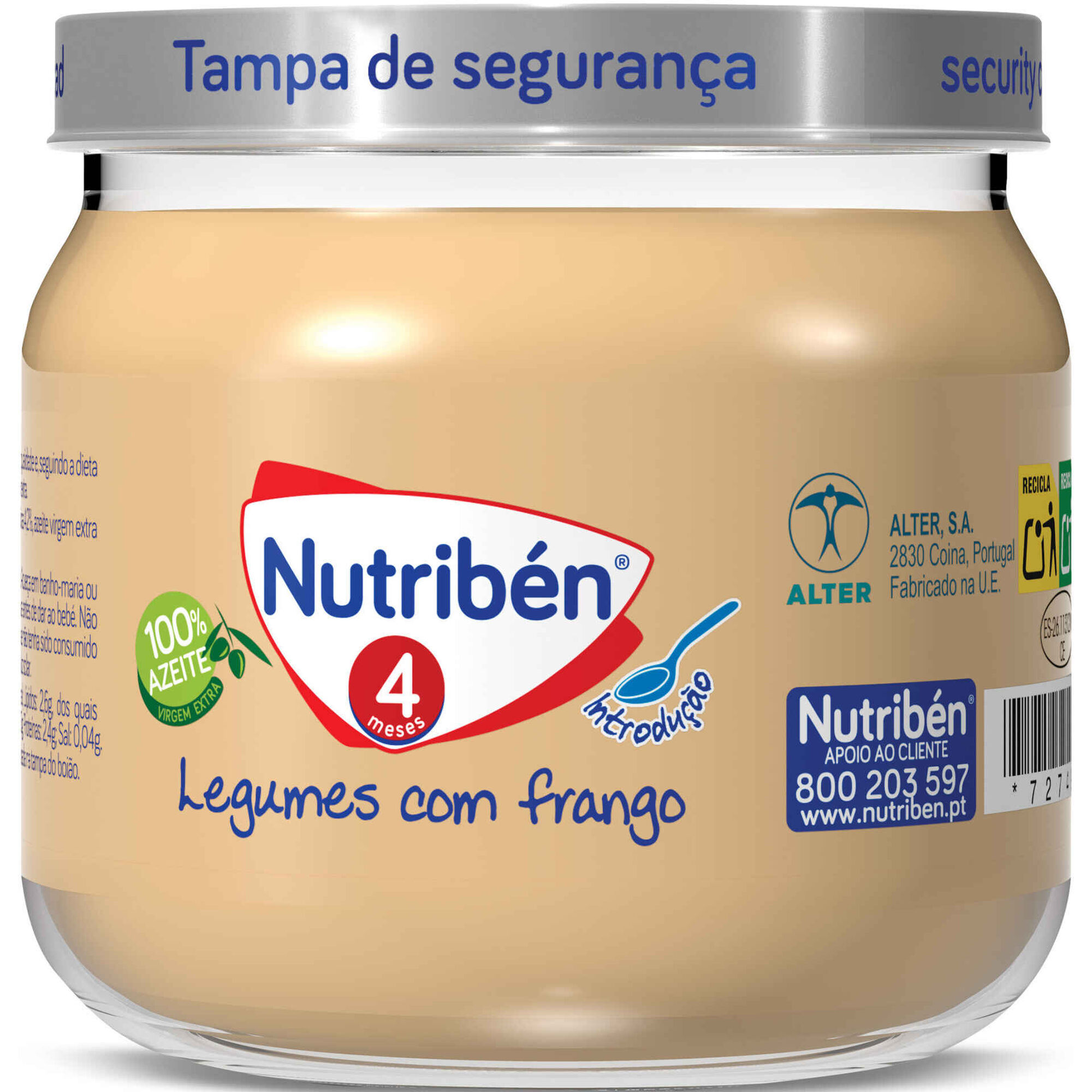 Refeição para Bebé Legumes com Frango +4M