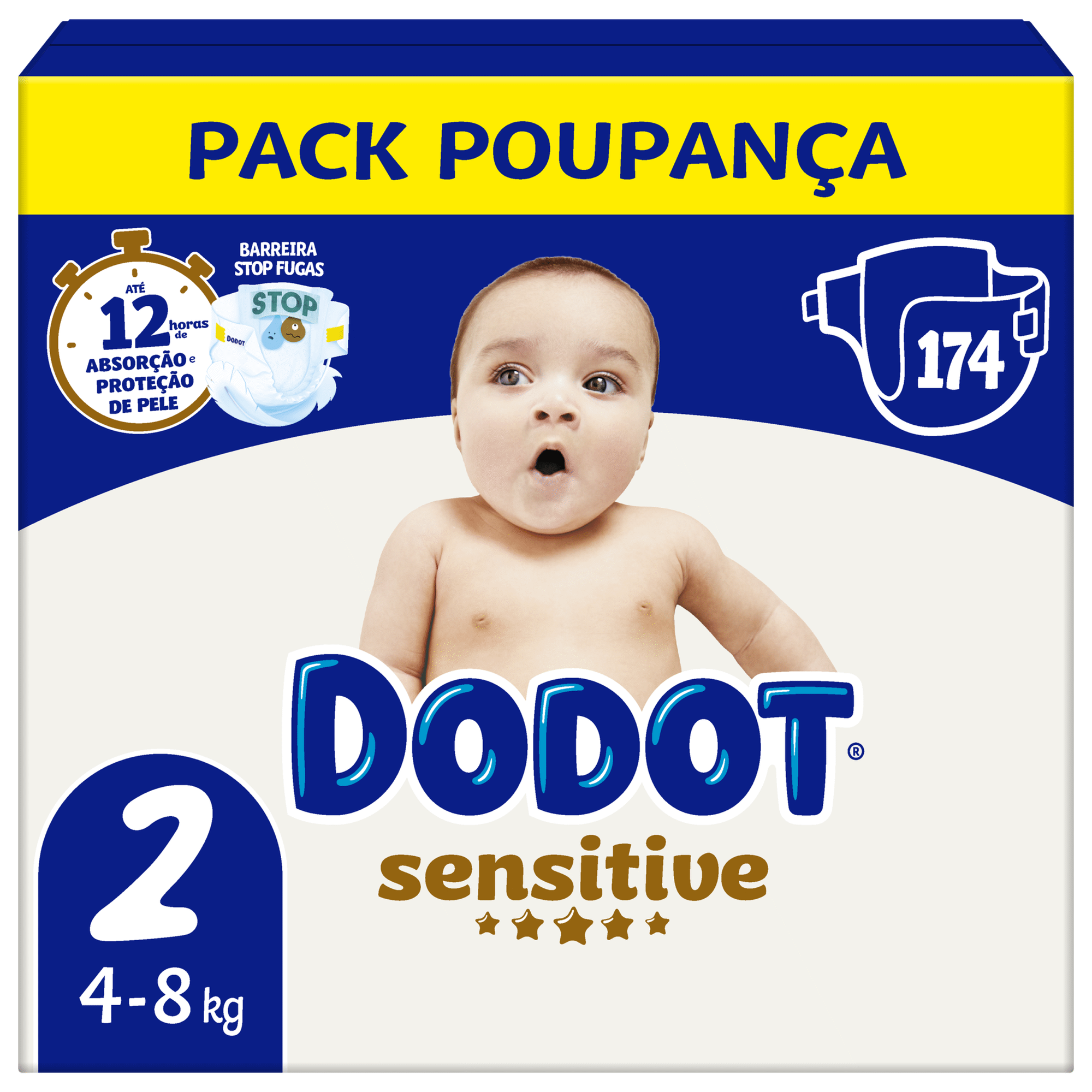 Fraldas Sensitive 4-8kg T2 Fraldas Sensitive 4-8kg T2