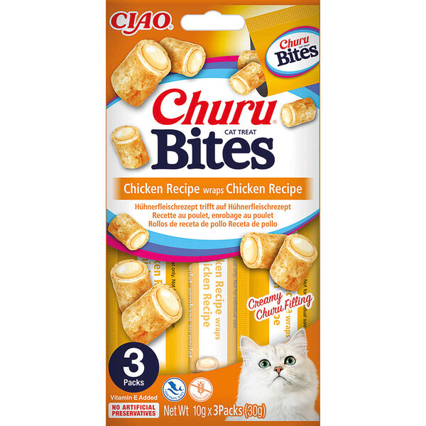Snack para Gato Bites Frango Churu