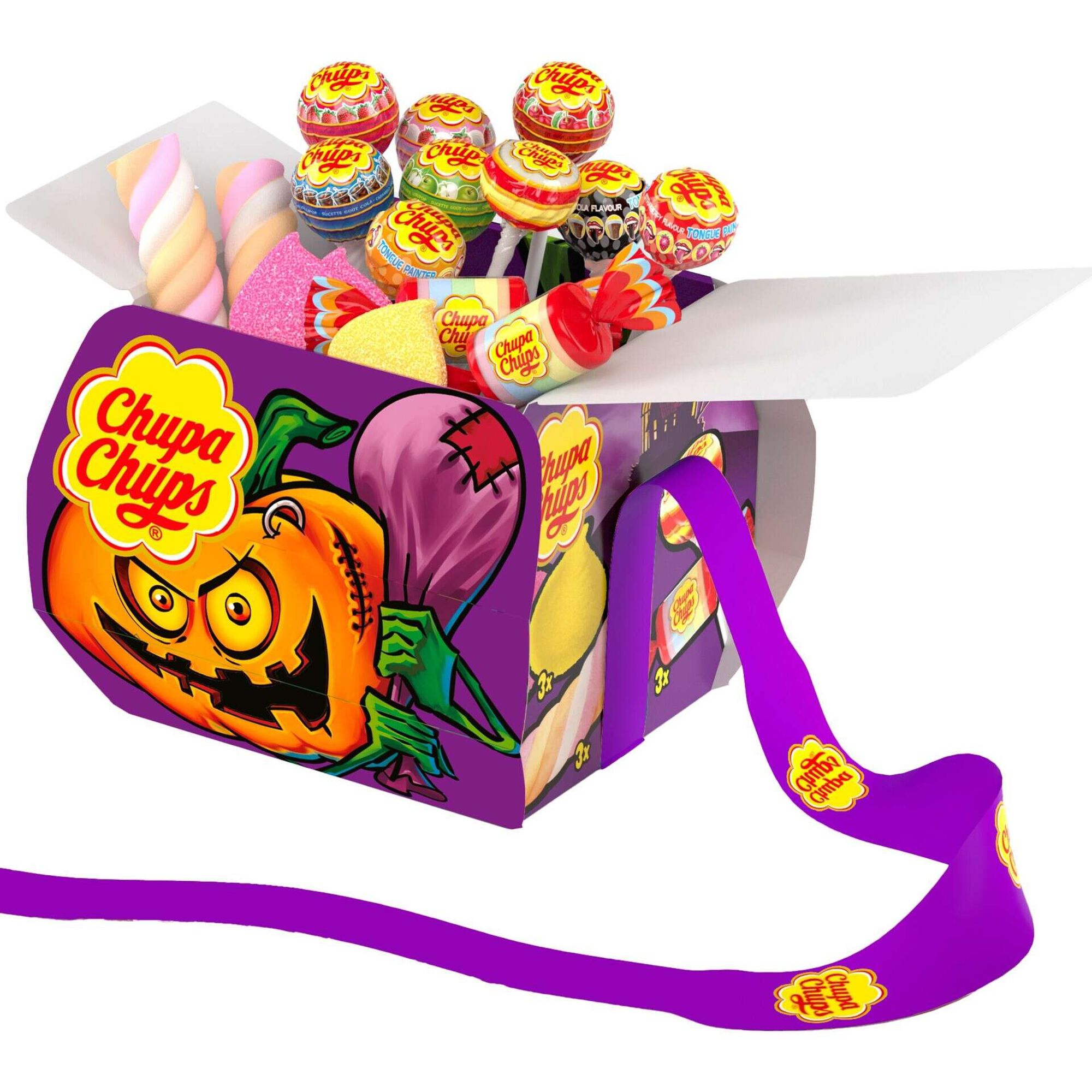 Chupas Halloween Bucket Sortido Chupa Chups