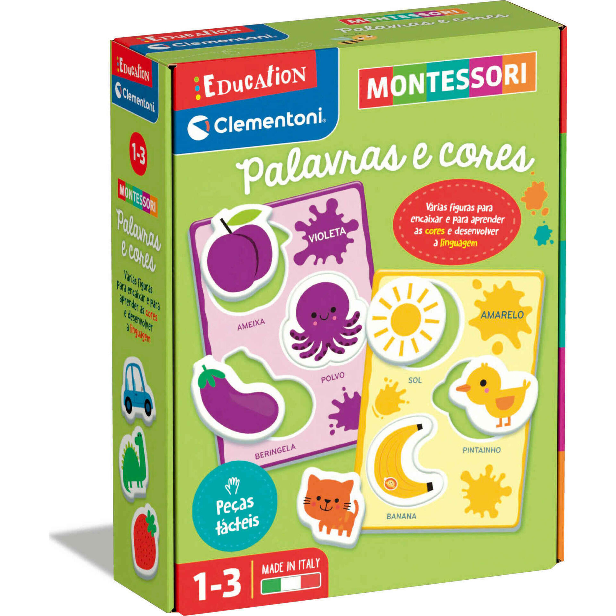 Clementoni - Jogo Montessori Palavras e Cores