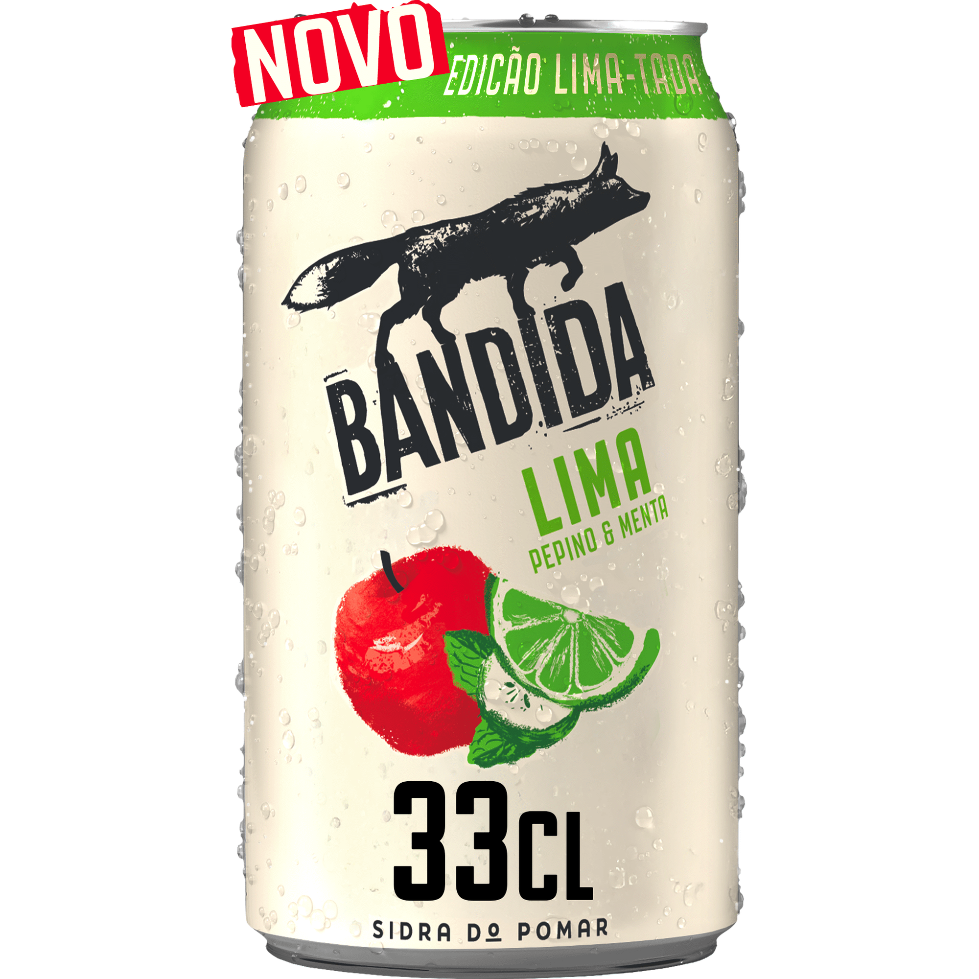 Sidra com &Aacute;lcool em Lata Lima, Pepino e Menta Bandida
