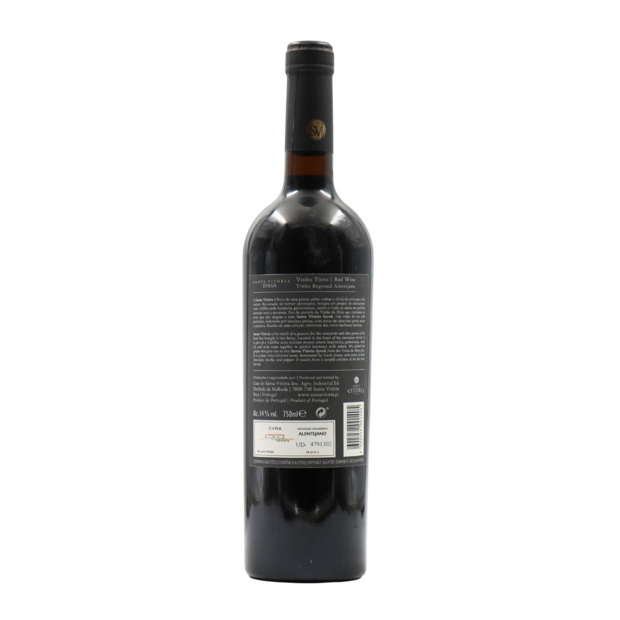 Casa De Santa Vit&oacute;ria Syrah Alentejano Vinho Tinto