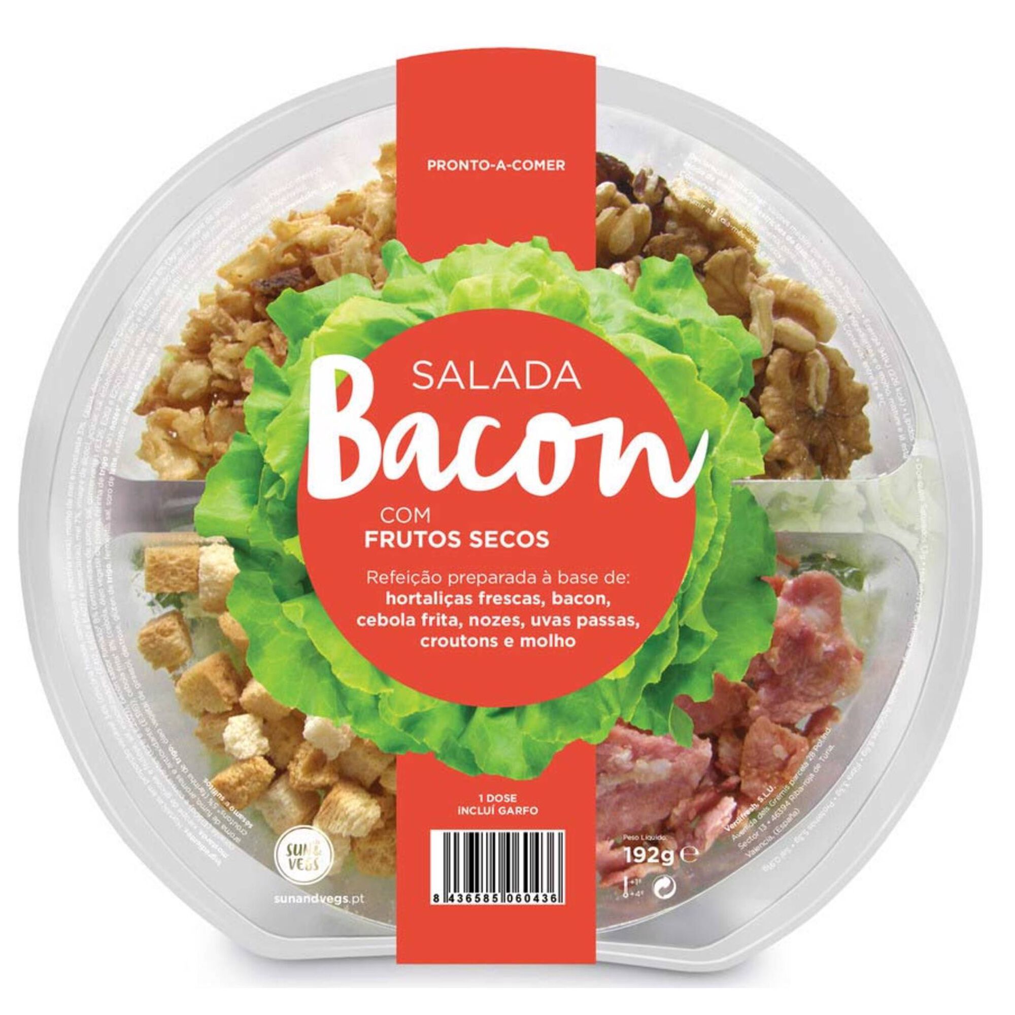 Salada de Bacon com Frutos Secos Salada de Bacon com Frutos Secos