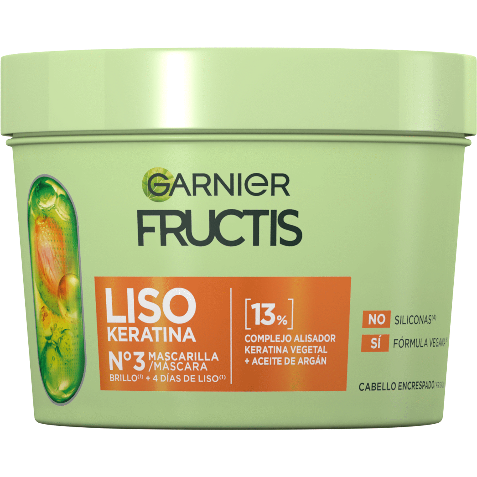 M&aacute;scara de Cabelo Liso Keratina Garnier Fructis