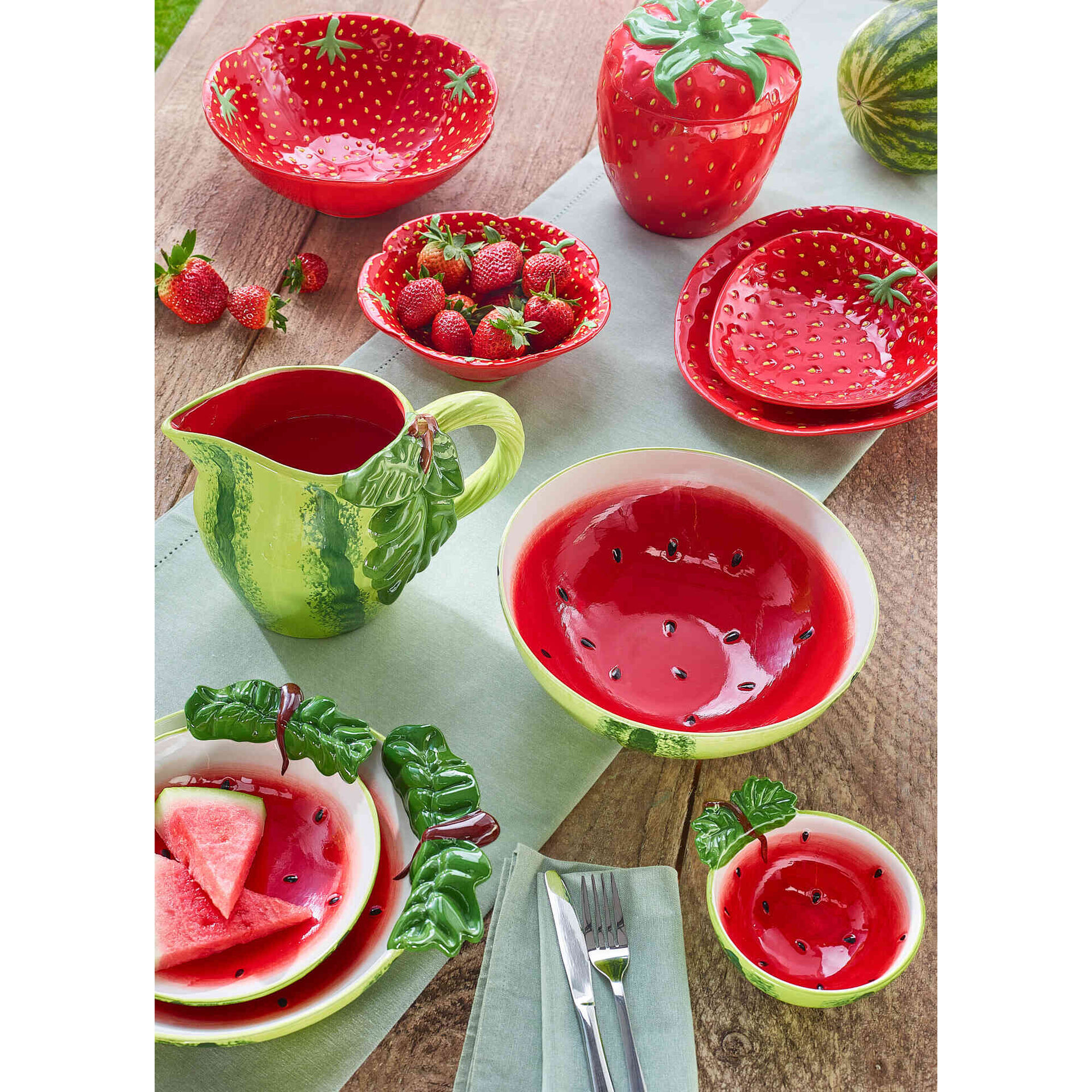 Prato 24x26x7cm Morango