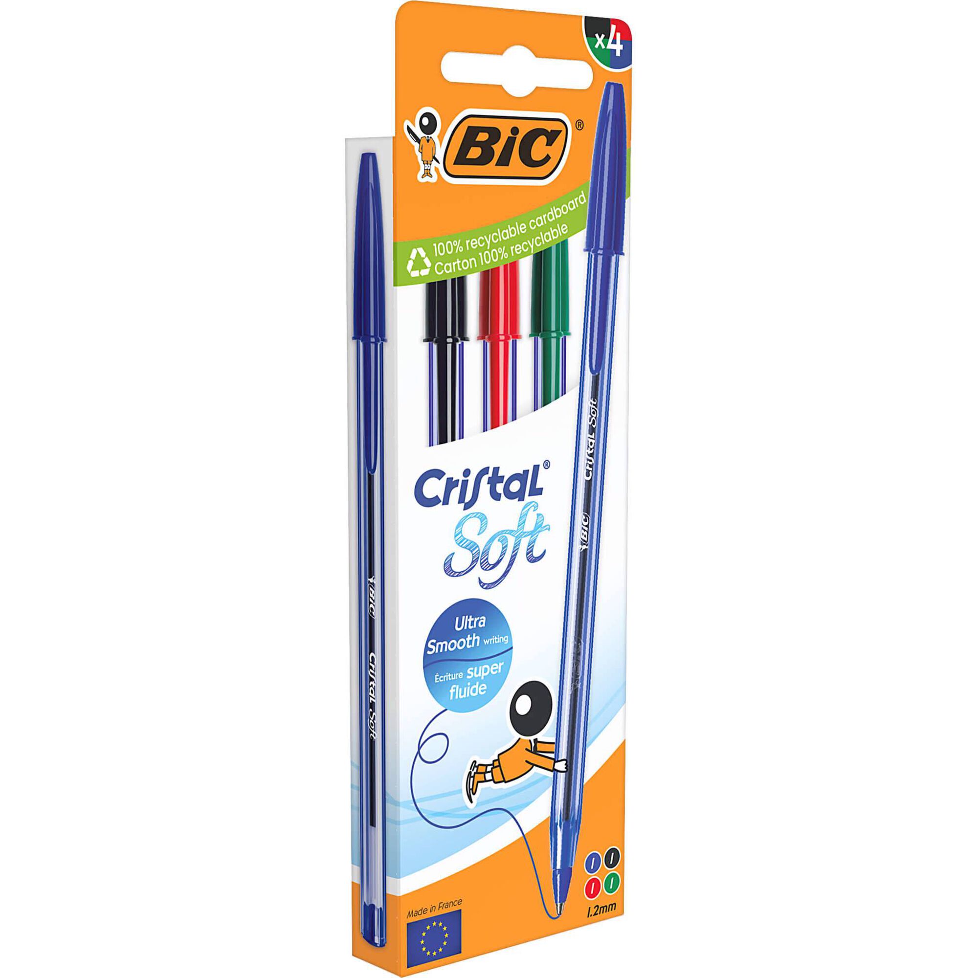 Esferogr&aacute;fica Cristal Soft 4 Cores Bic