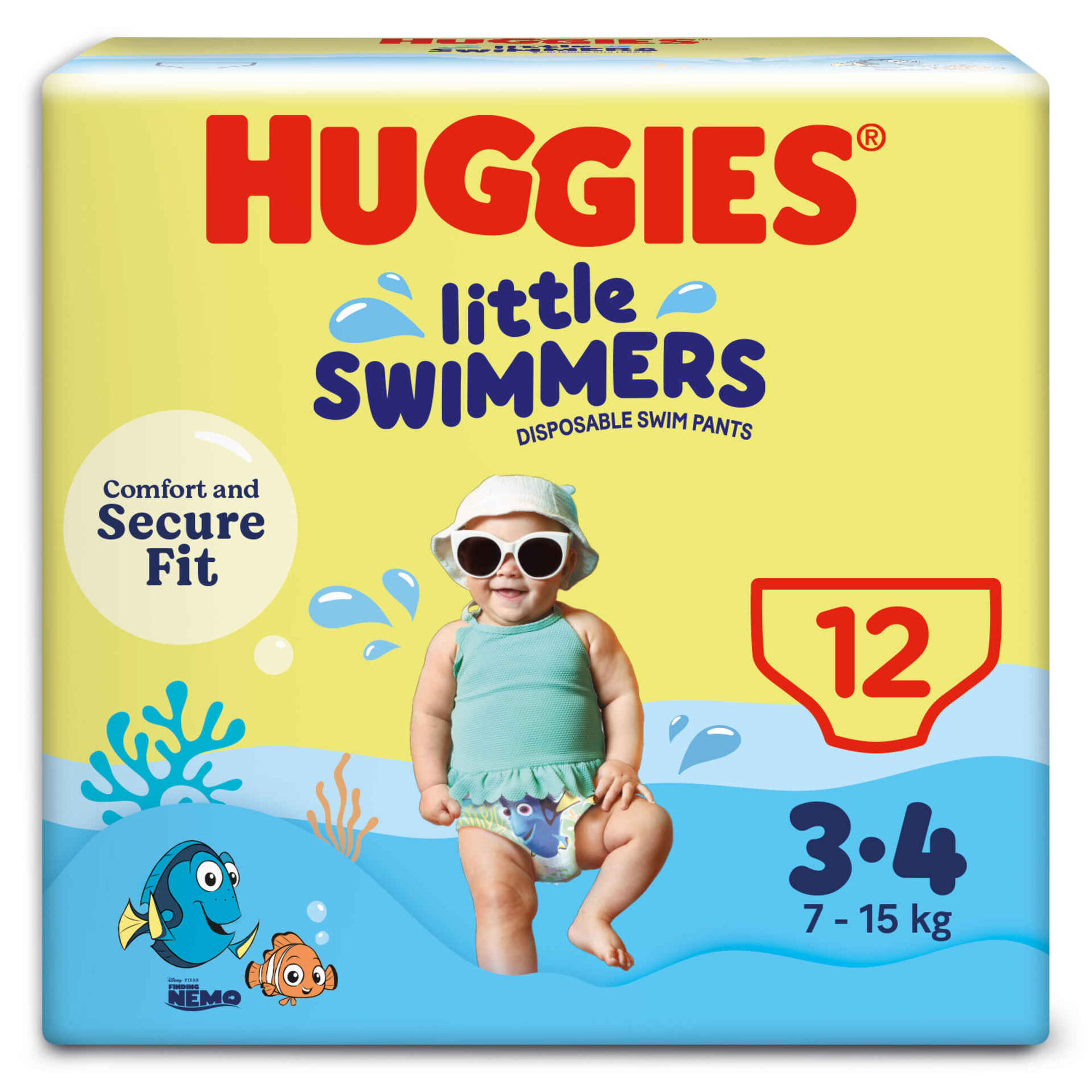 Fraldas Cueca Banho Little Swimmers 7-15kgs T3-4 Huggies