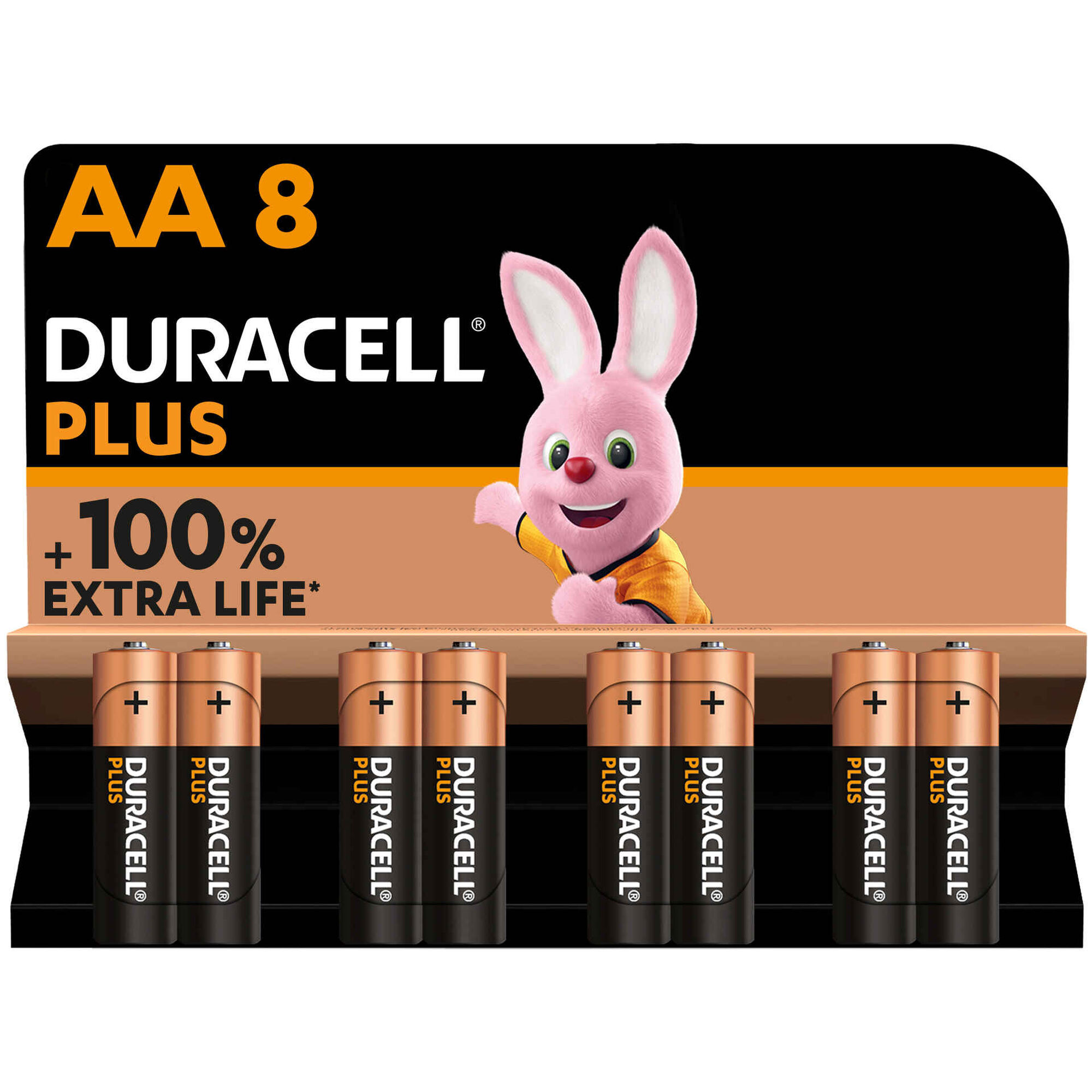 Pilhas AA Plus - emb. 8 un - Duracell