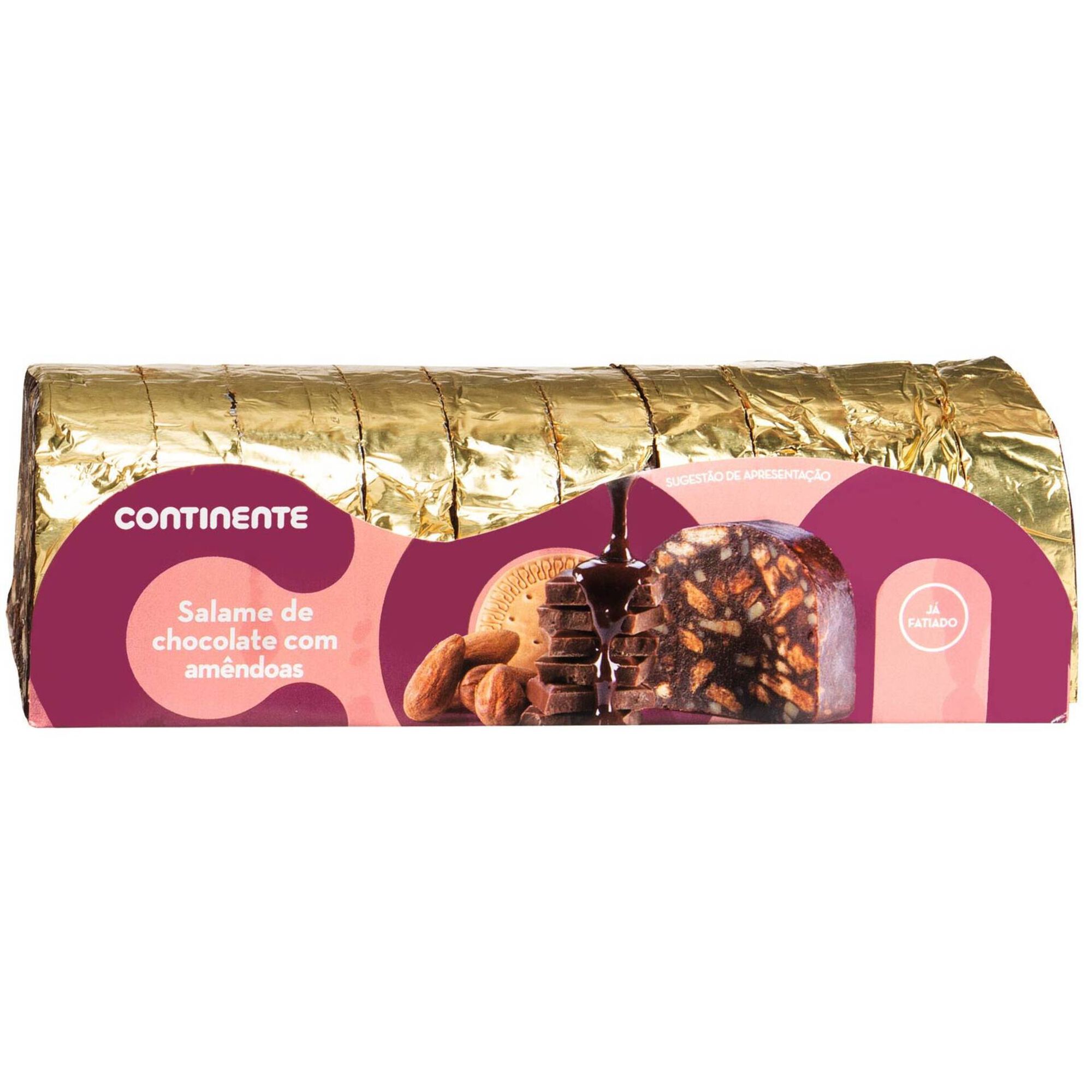Salame de Chocolate com Amêndoa Salame de Chocolate com Amêndoa