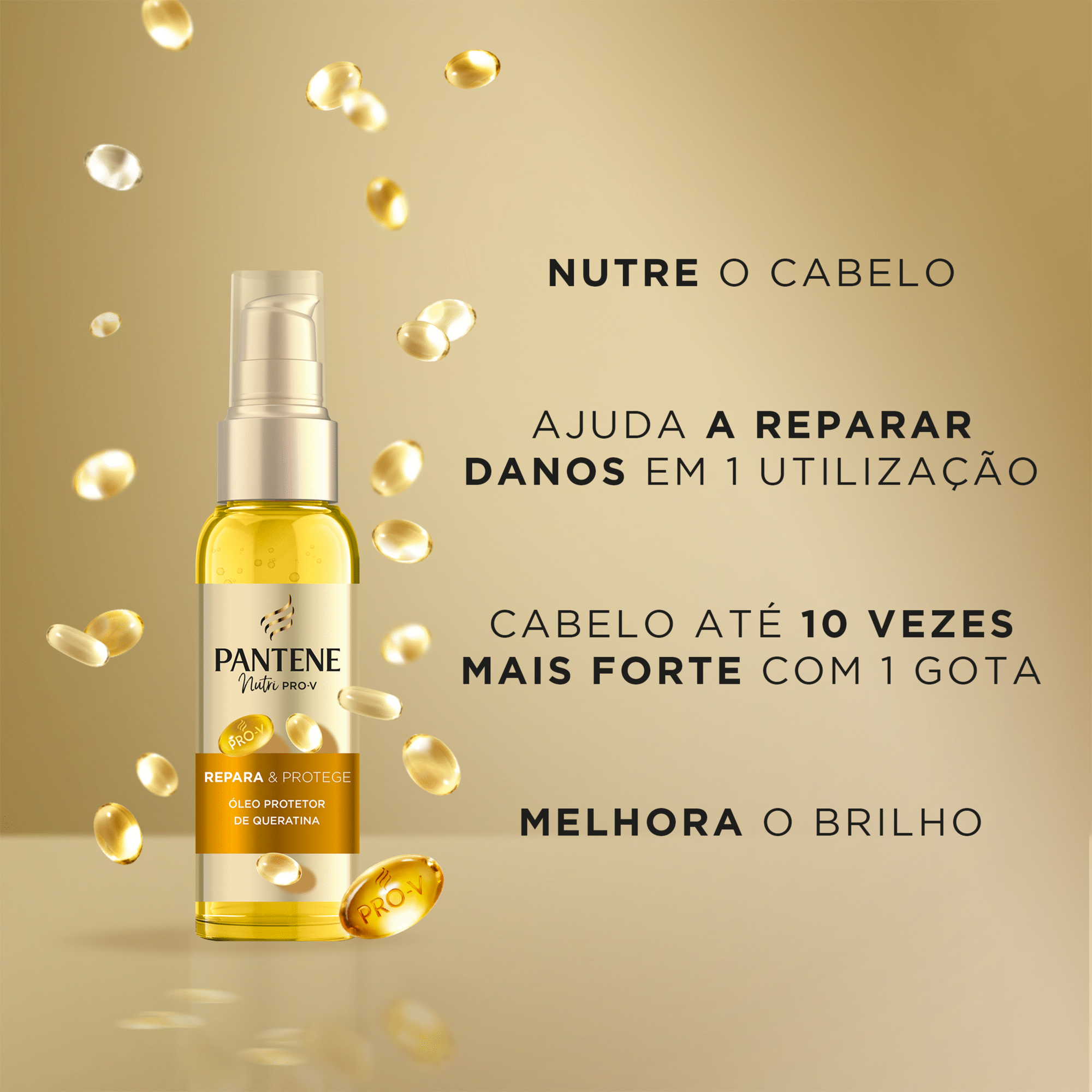 &Oacute;leo Cabelo Pro-V Queratina