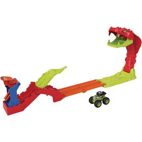 Hot Wheels - Cami&atilde;o Monster Trucks Queda de Snake Slam