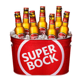 Cerveja com &Aacute;lcool Mini com Balde Super Bock