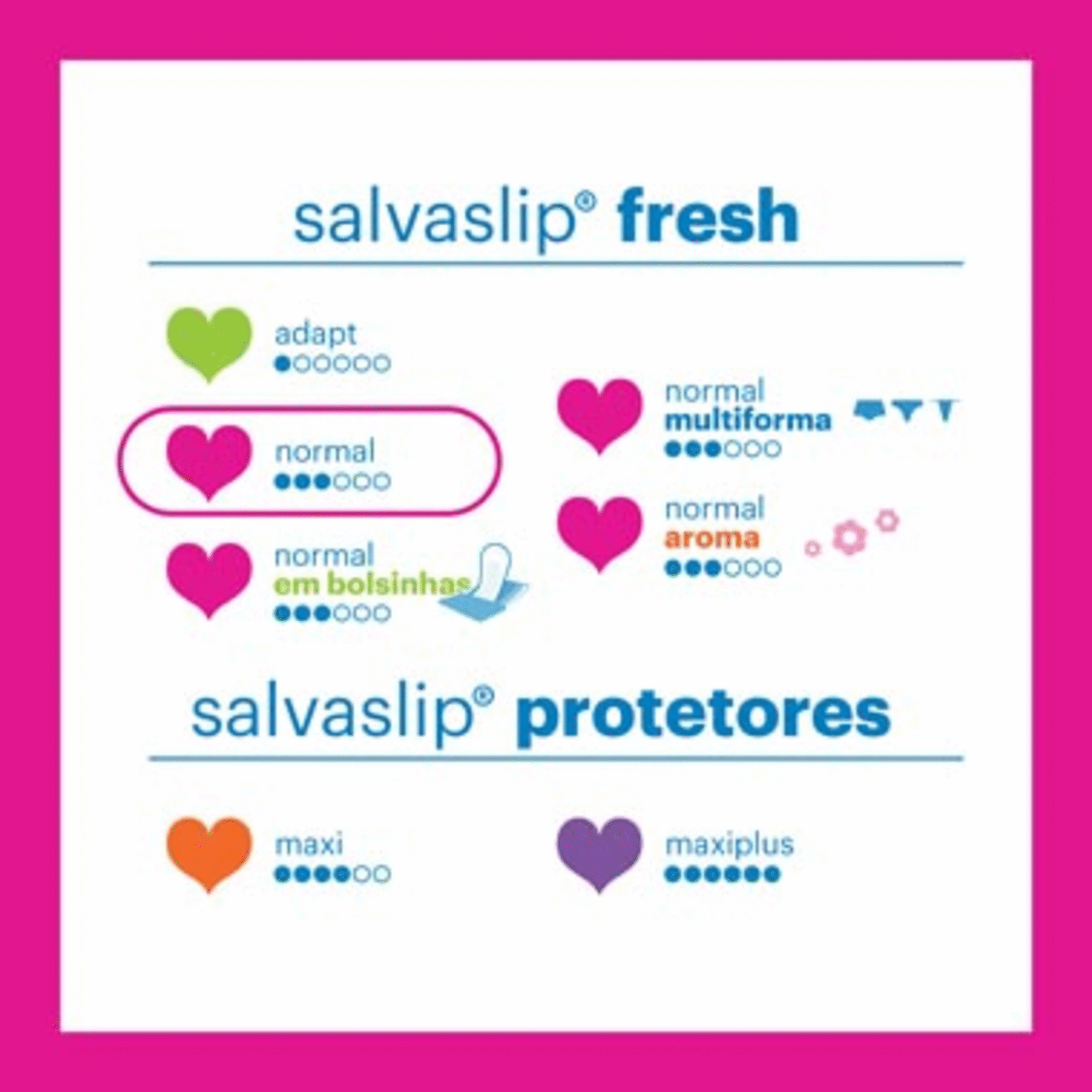 Pensos Diários Salvaslip Normal Pensos Diários Salvaslip Normal