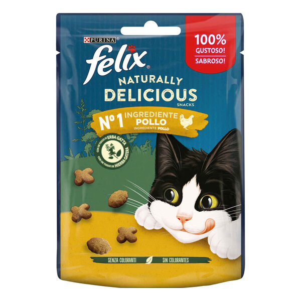 Snack para Gato Naturally Delicious Frango Purina Felix