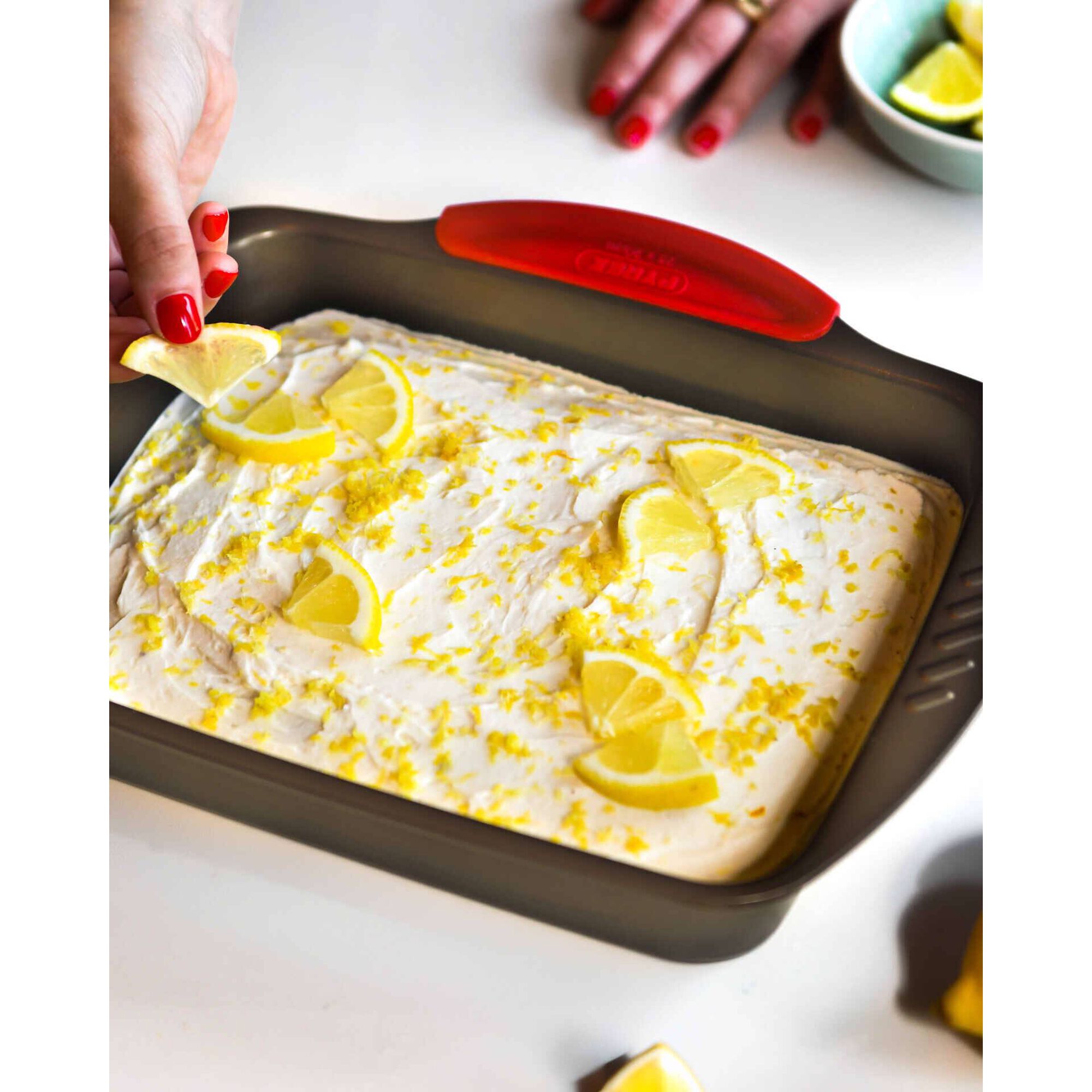 Tabuleiro Forno Retangular Metal Castanho Asimetria Pyrex