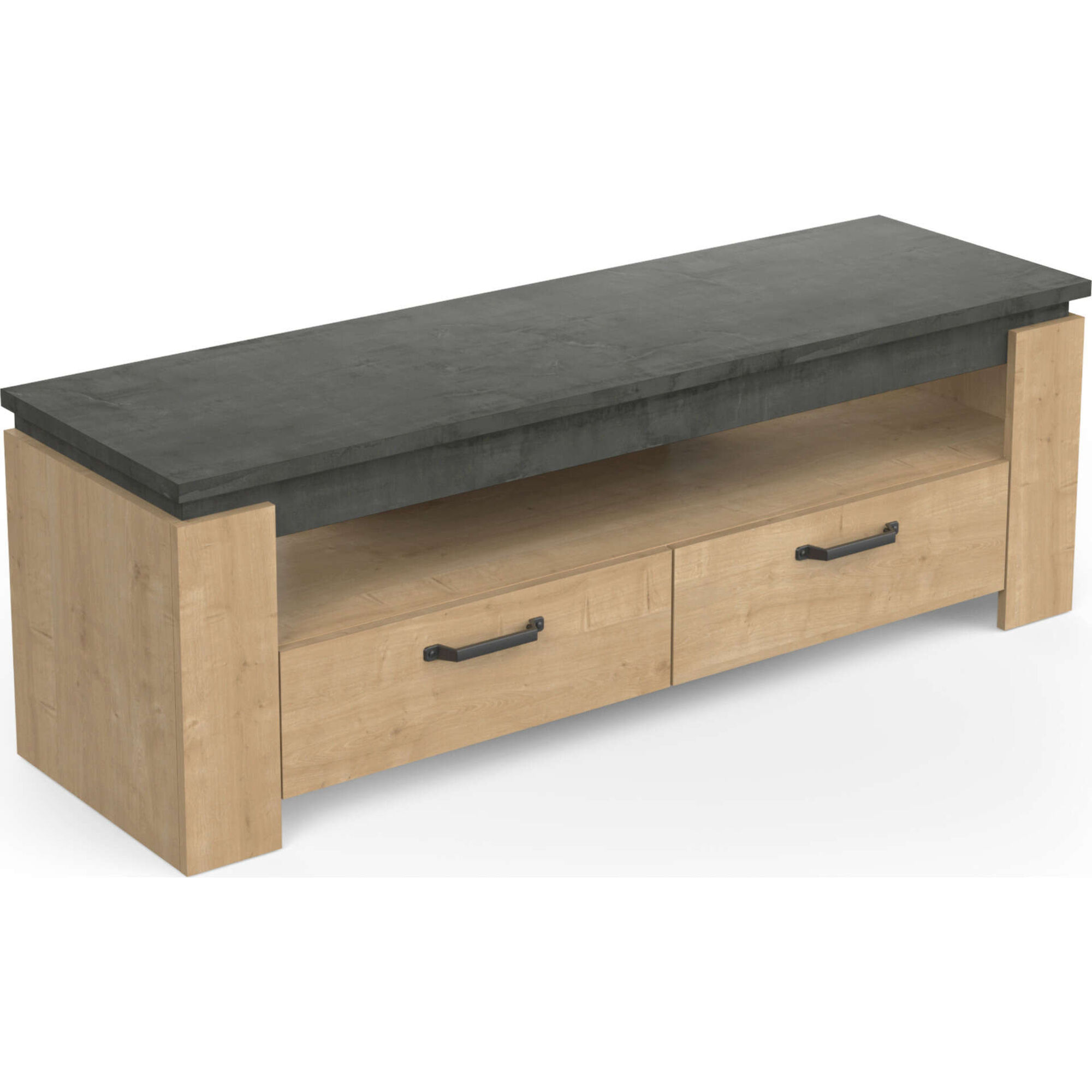 Móvel de TV 140x42x47cm Carvalho Austin