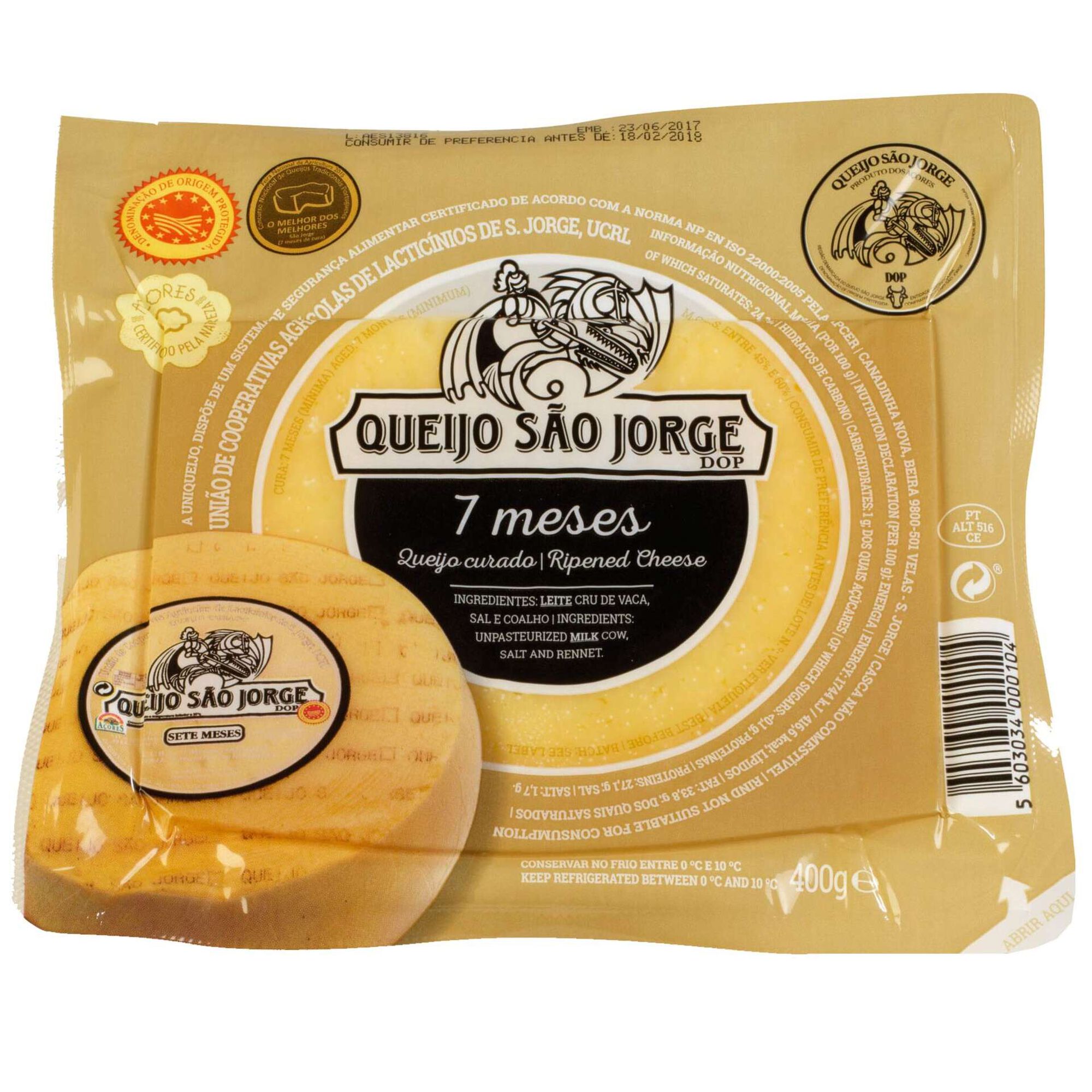 Queijo da Ilha São Jorge DOP 7 Meses de Cura