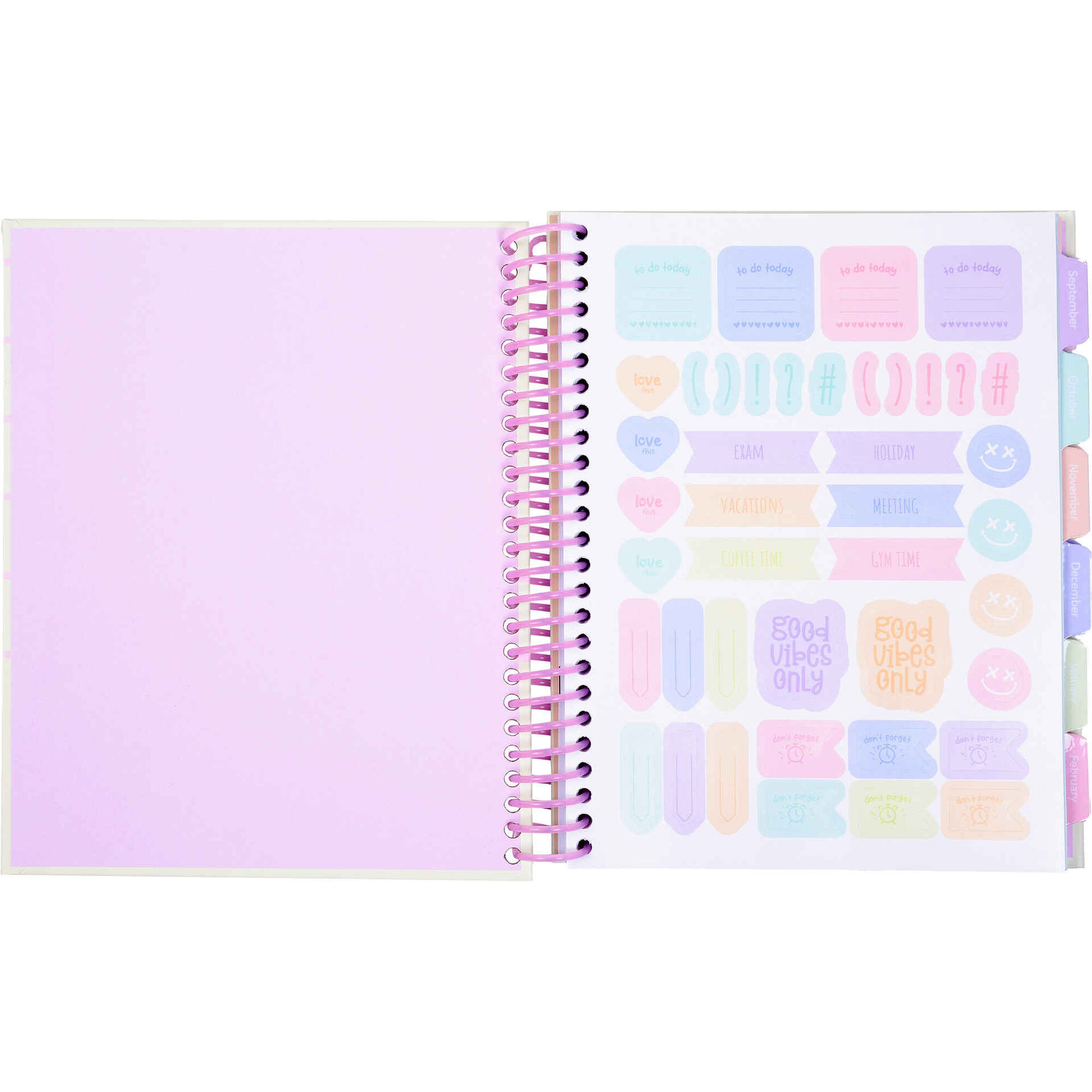 Agenda Escolar 26/27 A5 Espiral 12 Meses Marshmallow