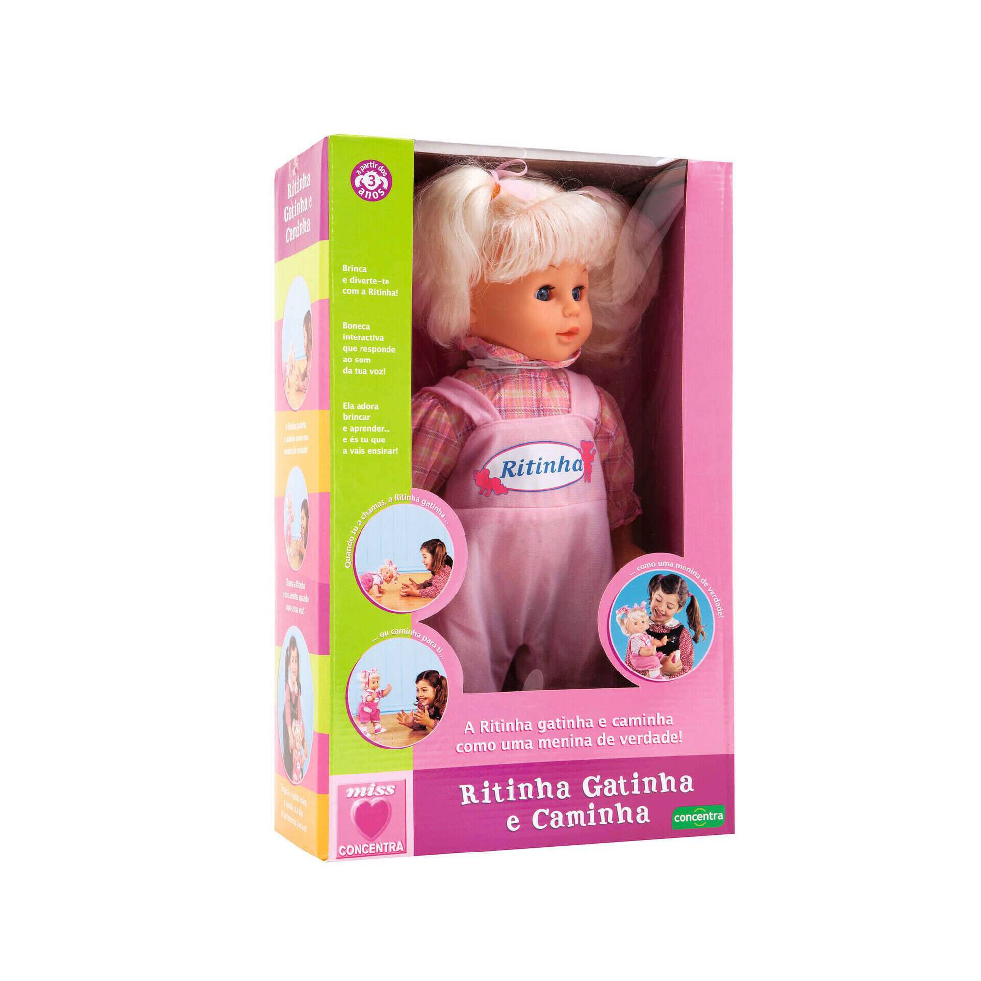 Boneca Ritinha Gatinha e Caminha