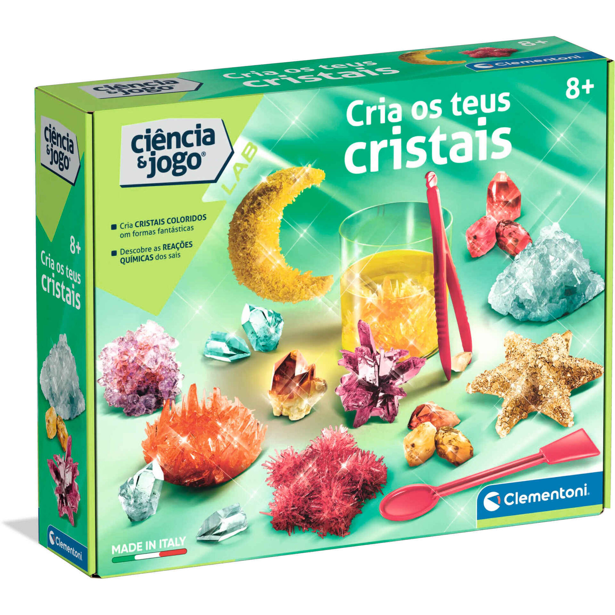 Clementoni - Kit Ci&ecirc;ncia & Jogo Cria os Teus Cristais