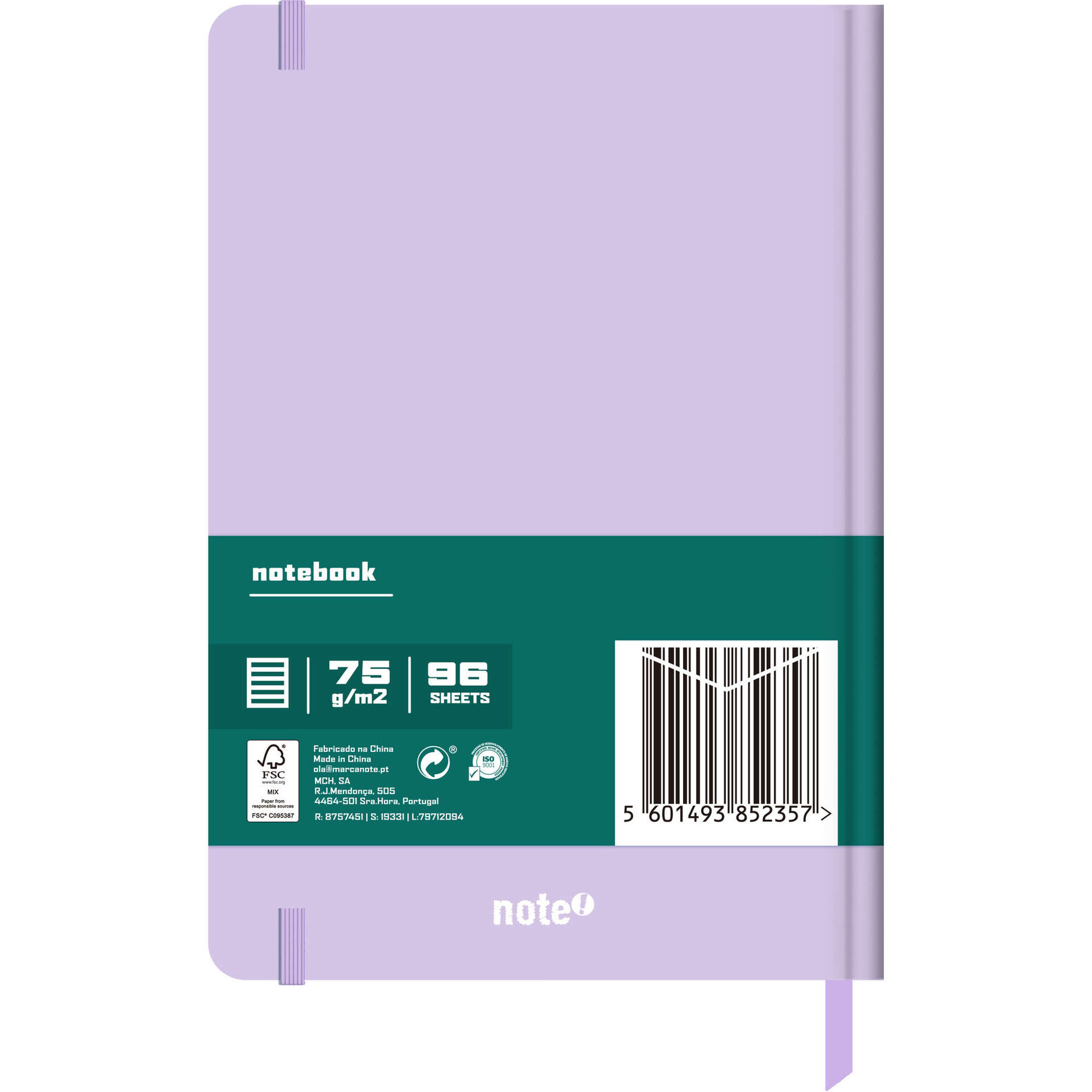 Caderno A5 Capa Dura Pautado (v&aacute;rias cores) Note!