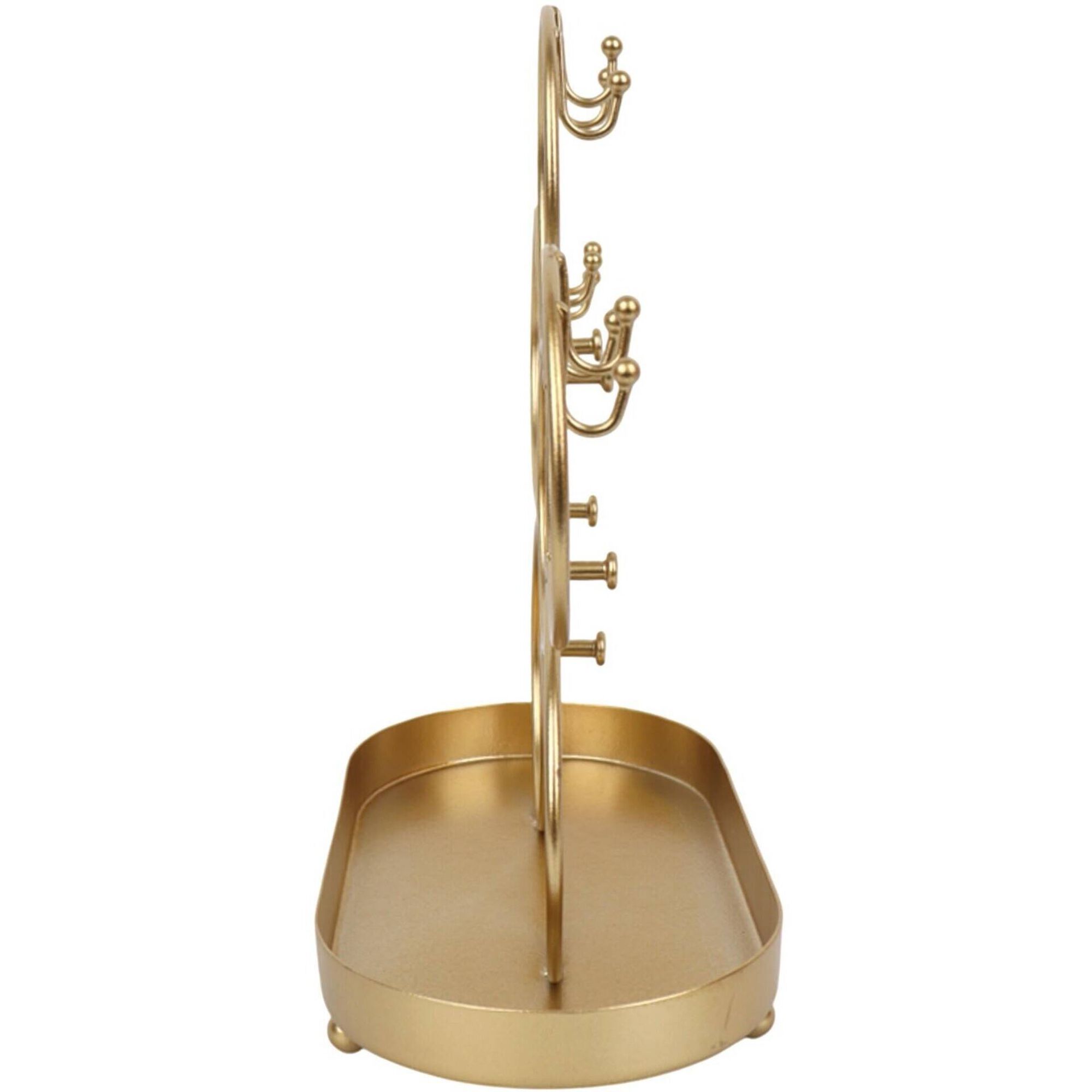 Porta-J&oacute;ias em Flor Dourado Kasa