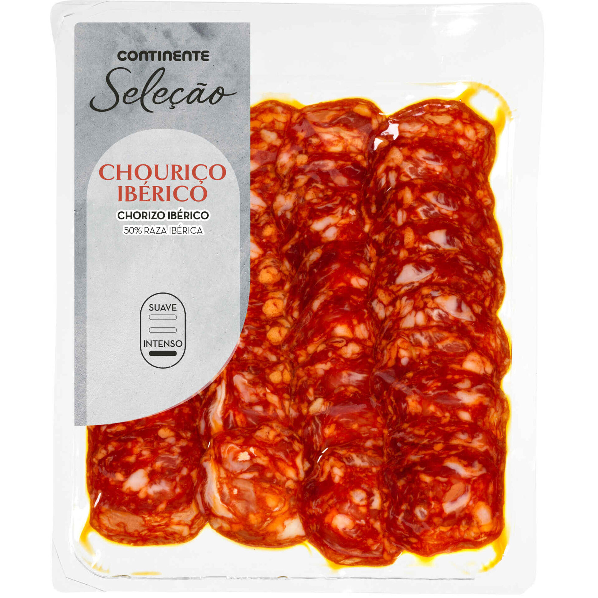 Chouri&ccedil;o 50% Ib&eacute;rico Fatiado Continente Sele&ccedil;&atilde;o
