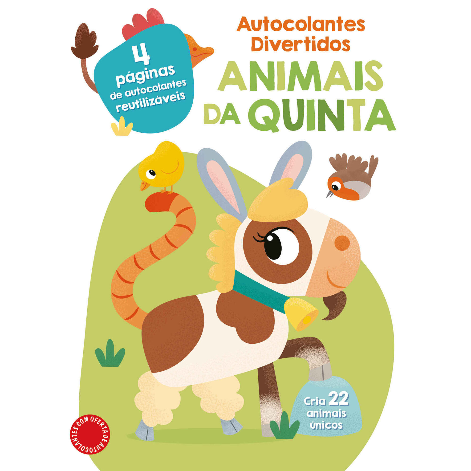 Autocolantes Divertidos - Animais da Quinta Autocolantes Divertidos - Animais da Quinta